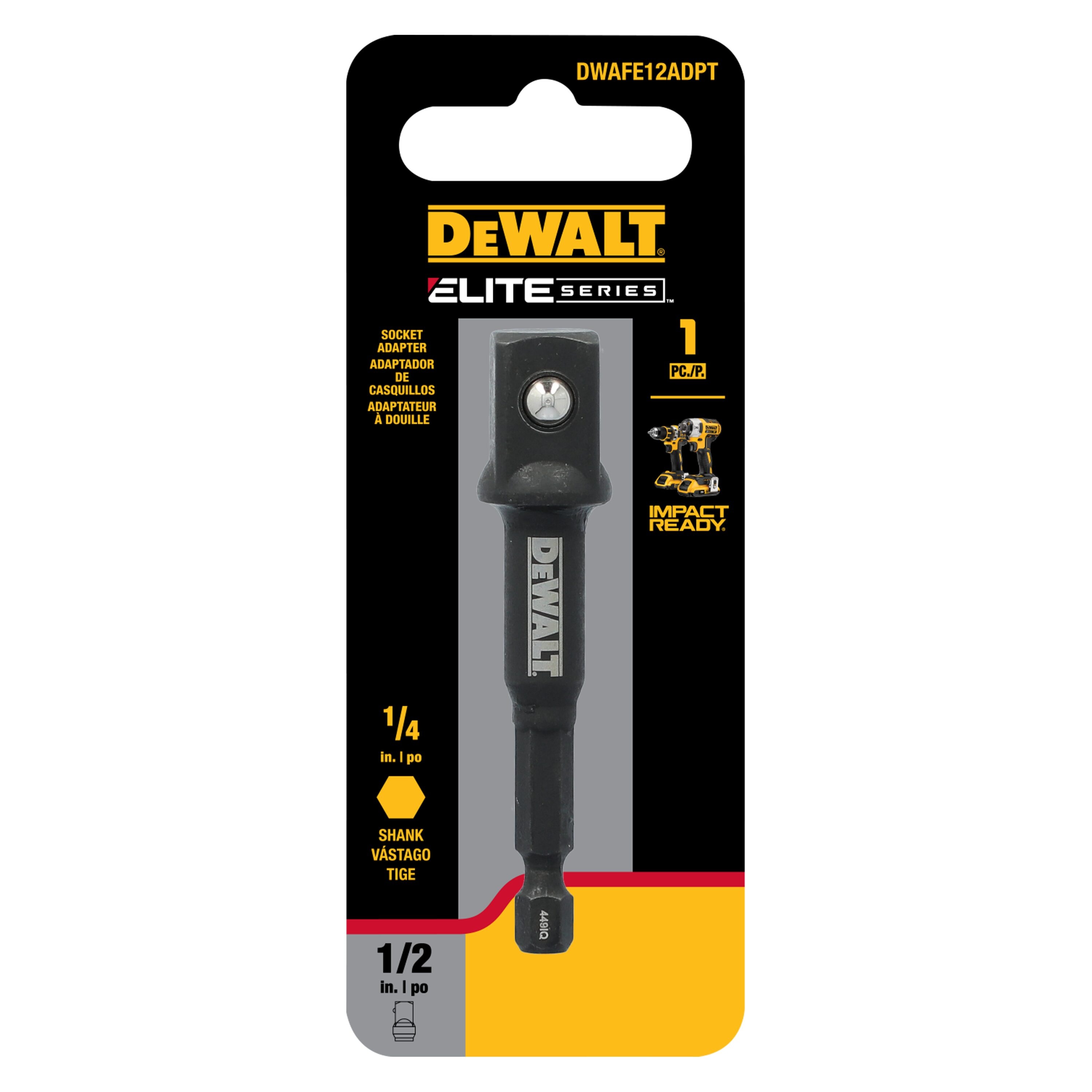 DEWALT DWAFE12ADPT Screwdriving bit adapter Individual