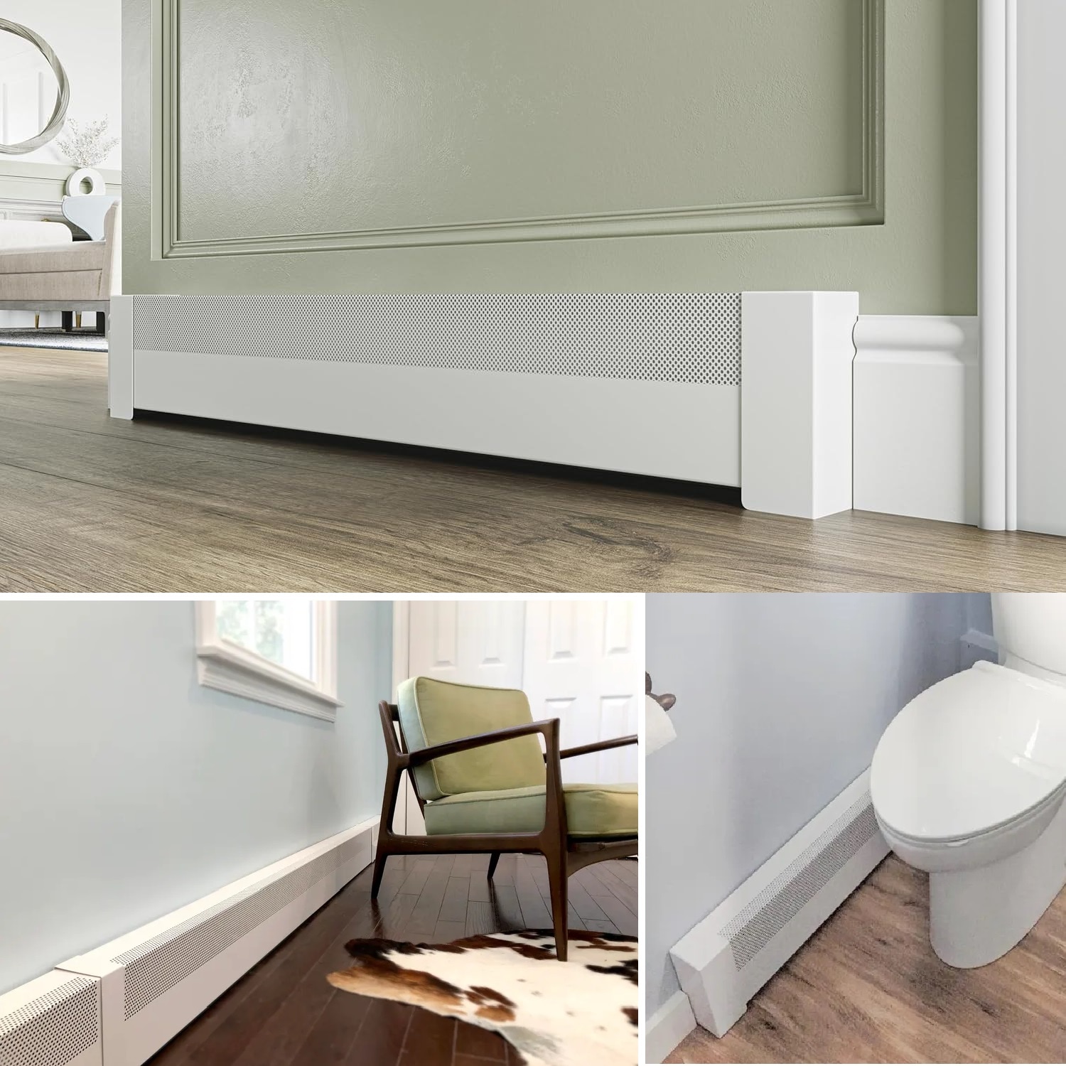Baseboarders BC001-48-SET-WH Baseboard-Heater-Covers - View #4