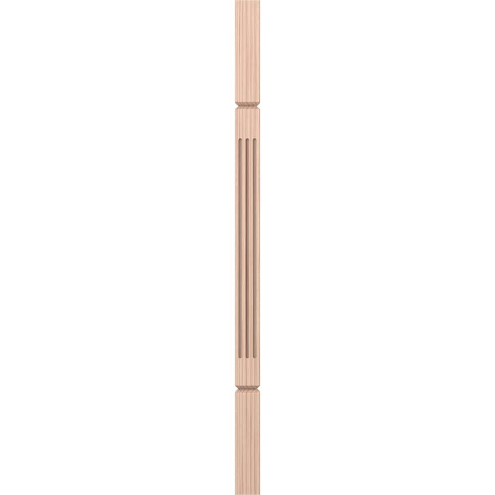 L.J. Smith Stair Systems LJF-5360V-B 34 34-in x 1.75-in Unfinished Beechwood Square Top Stair Baluster