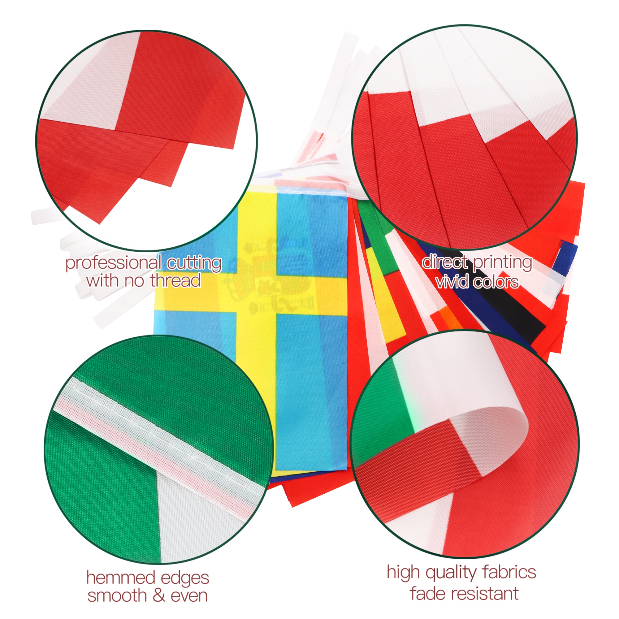 European Union Countries String Pennant Banner with 28 Flags