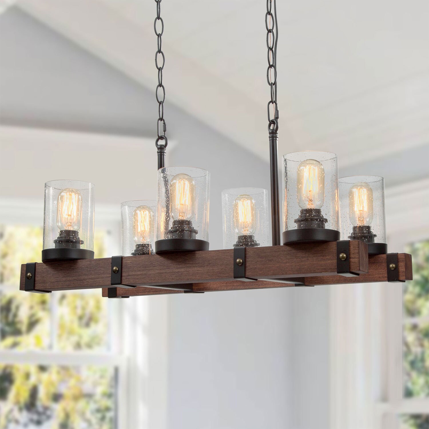 Lowes black farmhouse deals chandelier