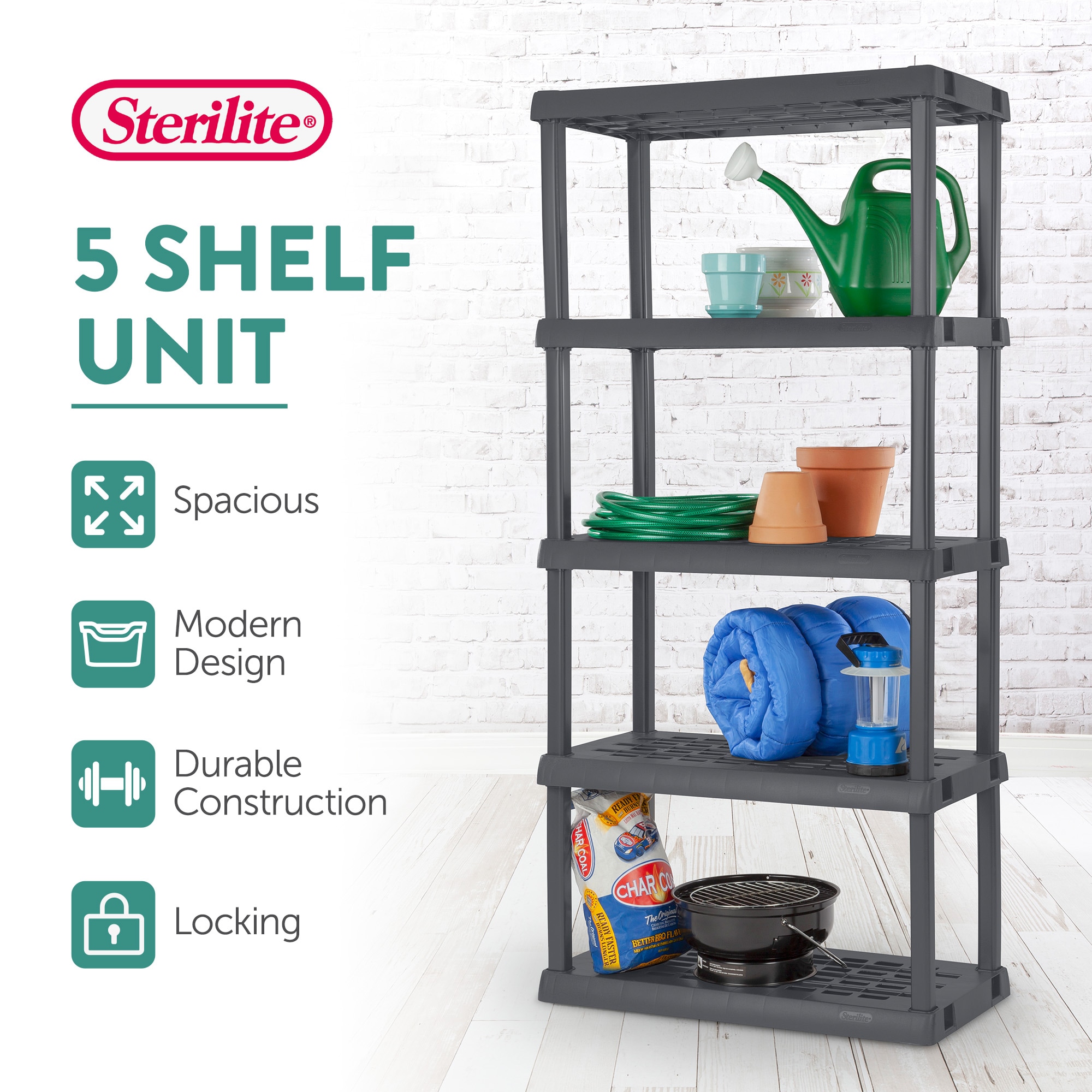 Sterilite 70311 Free-Standing-Shelving - View #3