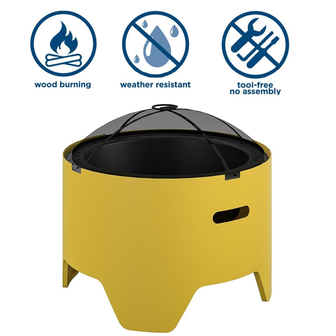 Cosco 87840YLW1E Outdoor-Woodburning-Firepits - View #4