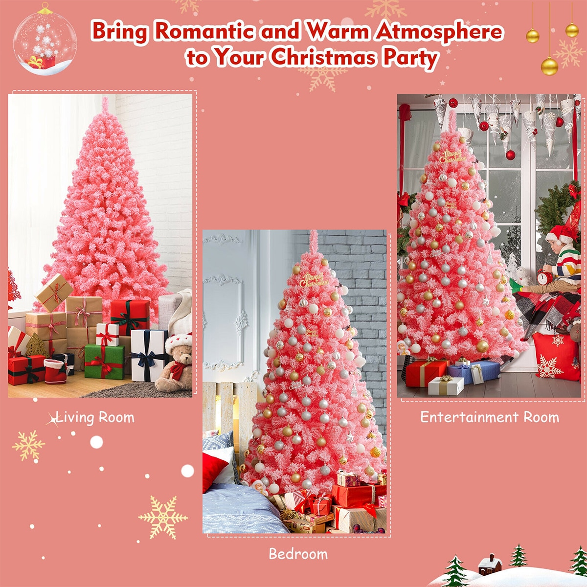 Forclover HYFASDCM10 Artificial-Christmas-Trees - View #4