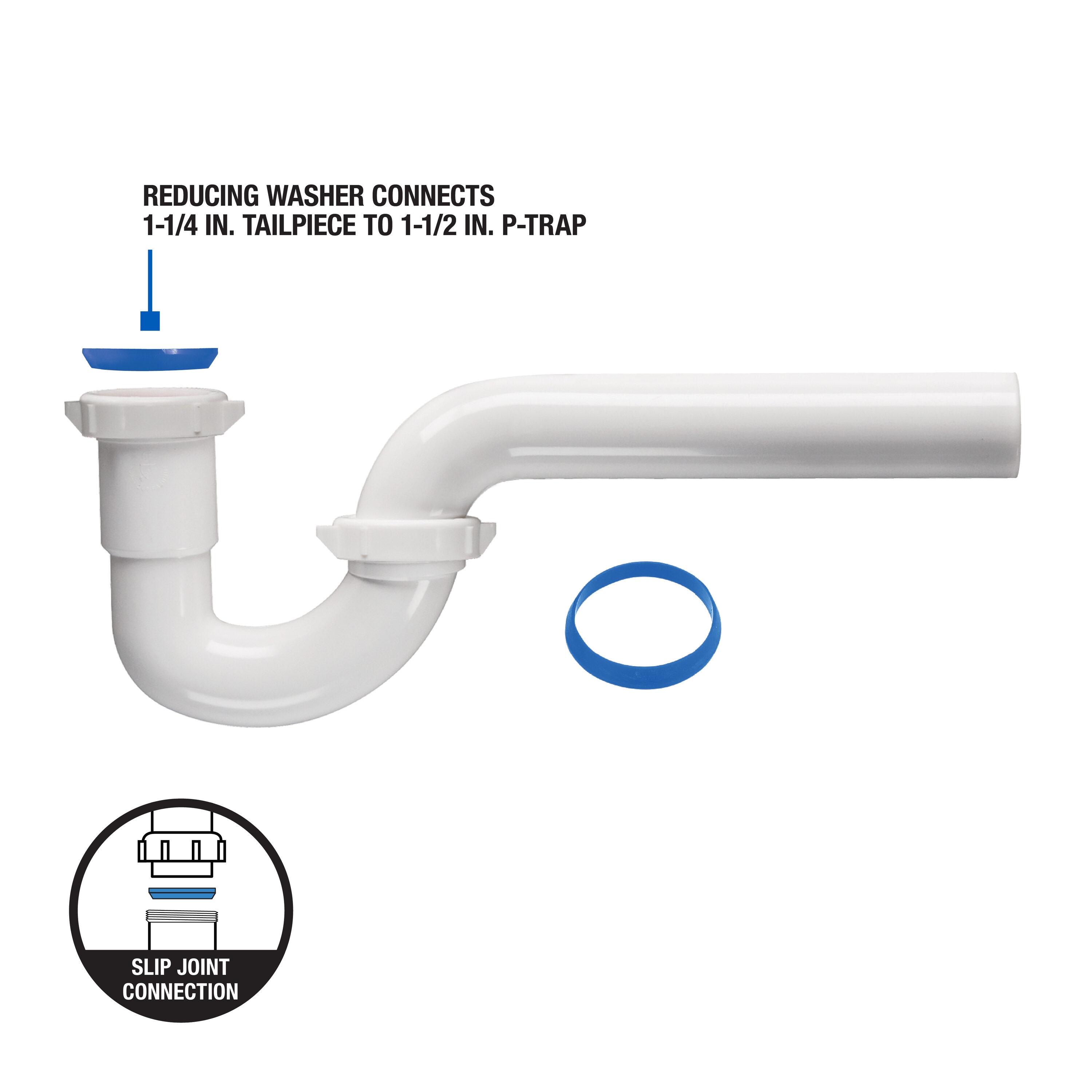 Under Sink Plumbing Size 1-1/2-in