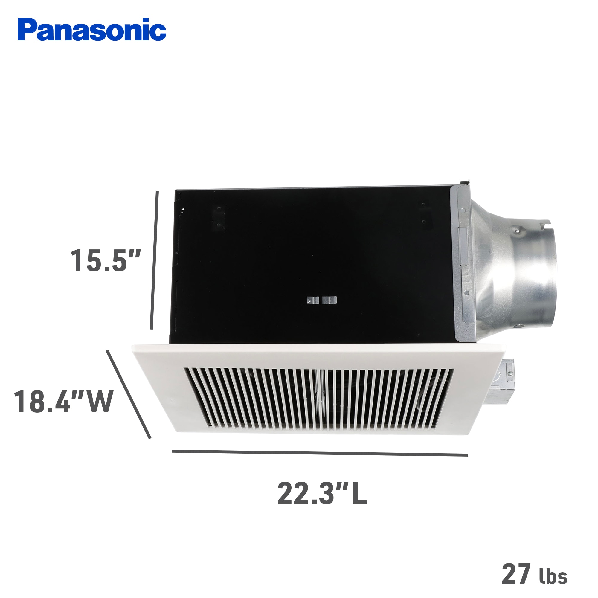 Panasonic WhisperCeiling 3-Sone 390-CFM White Bathroom Fan in the 