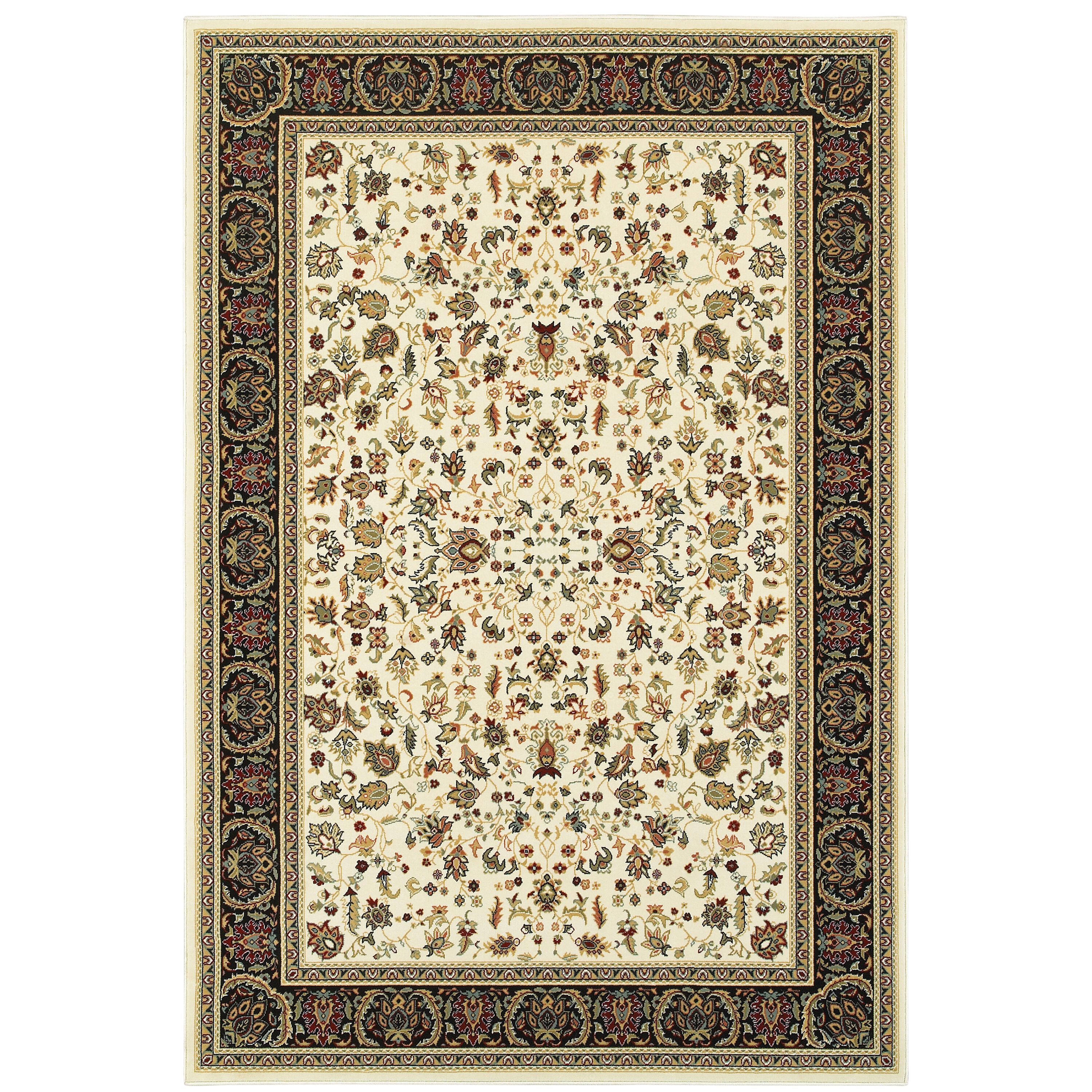Archer Lane 108KSHX10L Vauxhall 10 x 13 (ft) Polypropylene Ivory Rectangular Indoor Floral/Botanical Area rug