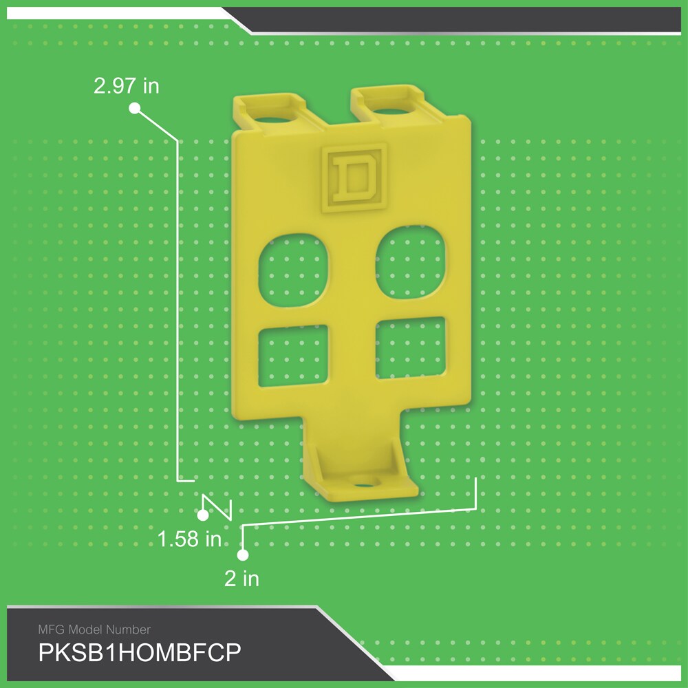 Square D 3-in Breaker Barrier in the Breaker Box Parts department