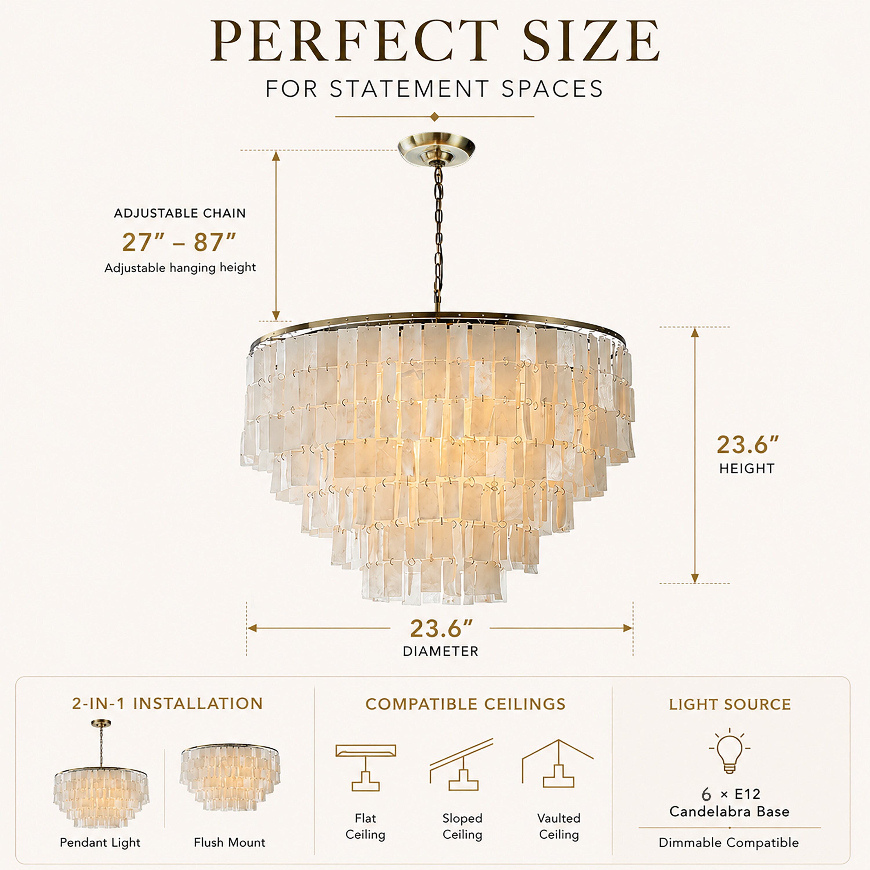 AloaDecor Lighting L7154D60BZ07A b090015 - View #3