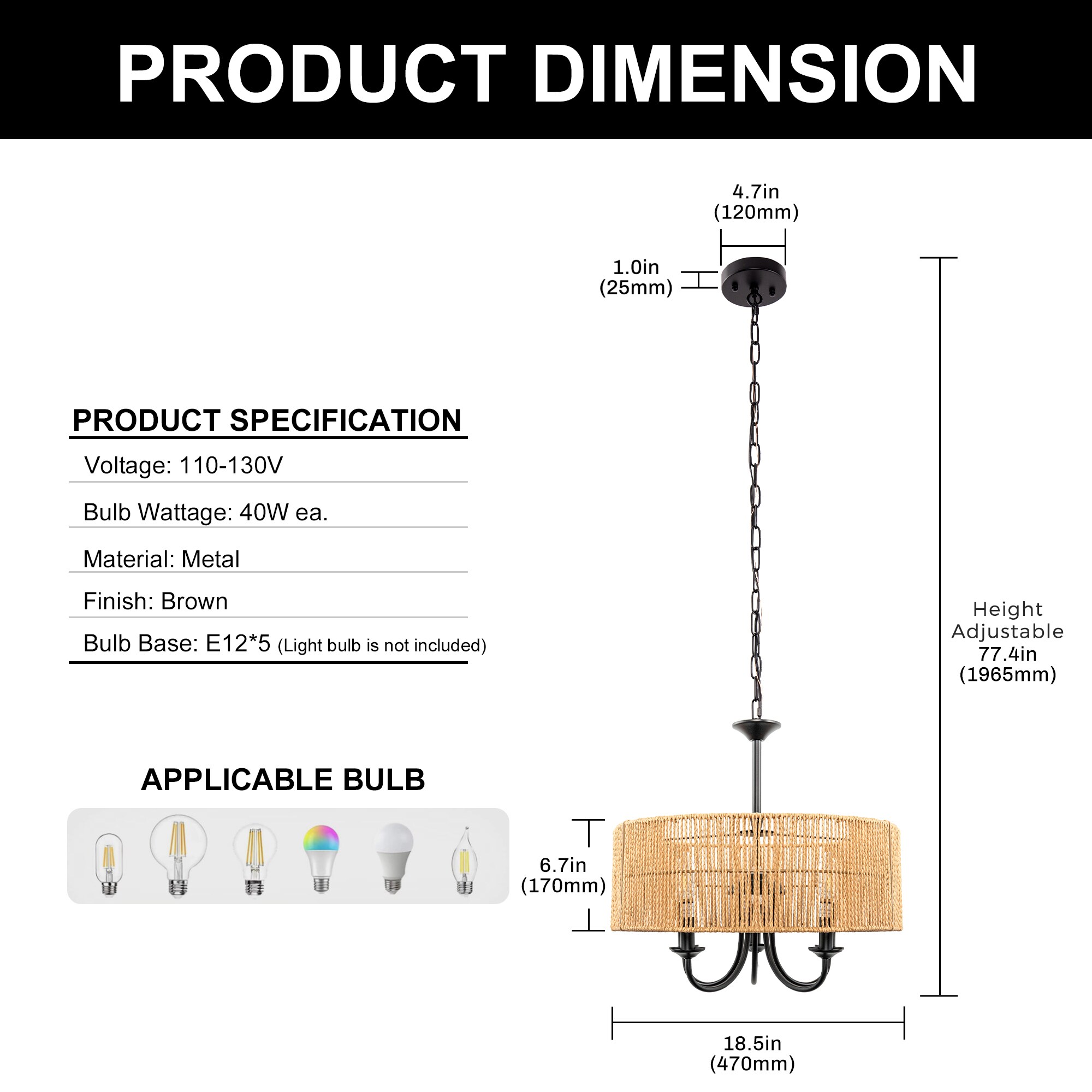 YANSUN LA-OG-ZX16101EBL-11 Pendant-Lights - View #4