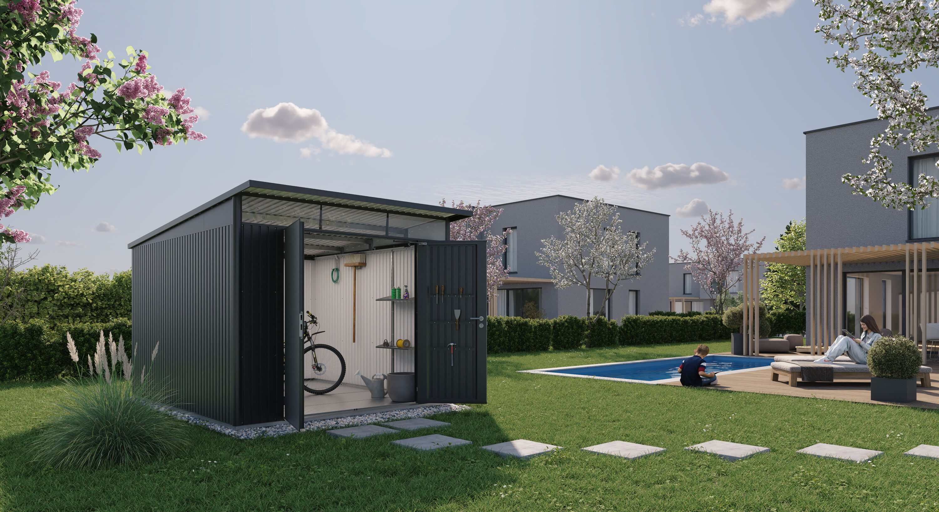 Biohort BIO1508 Metal-Storage-Buildings-Sheds - View #2