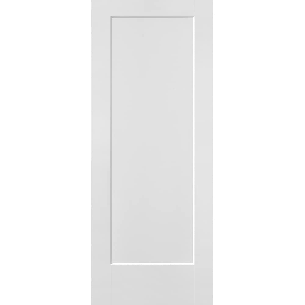 Masonite 1164030 Lincoln Park 32-in x 80-in Primed White 1-panel square Smooth Hollow core Unfinished Molded composite Slab Door