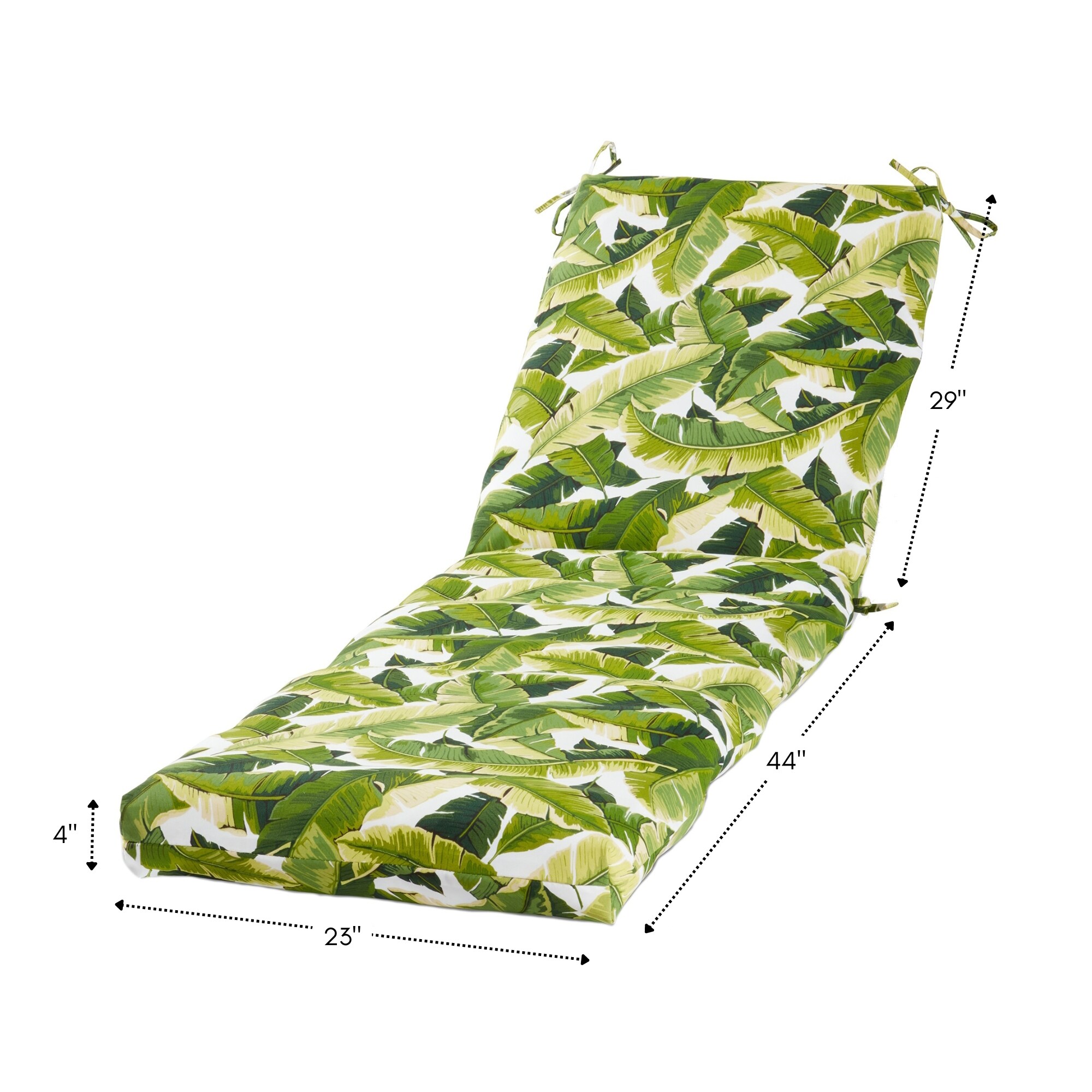 Greendale Home Fashions OC2802-PALM-WHITE Patio-Furniture-Cushions - View #7