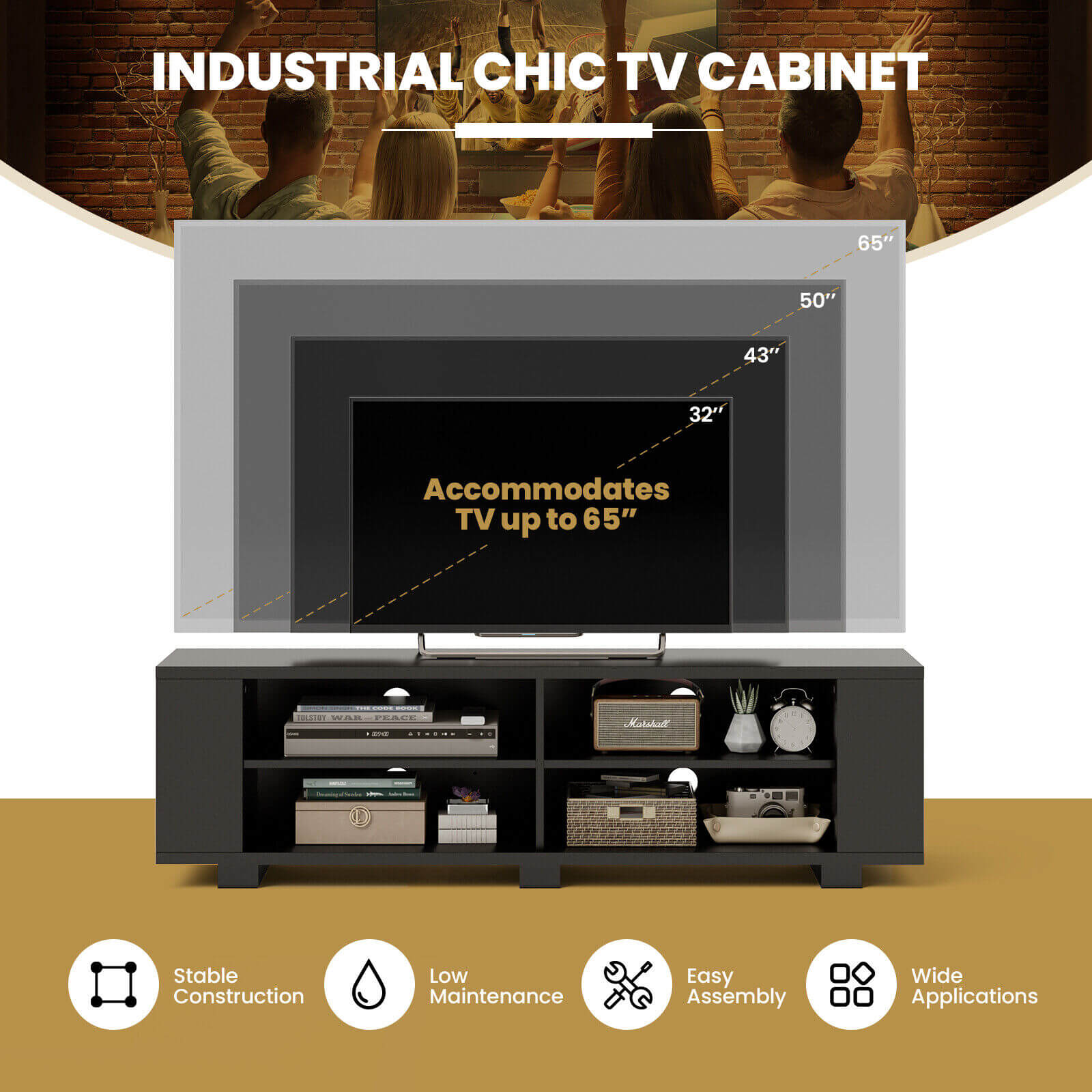 LIVIZA OUG60170BK Tv-Stands - View #2