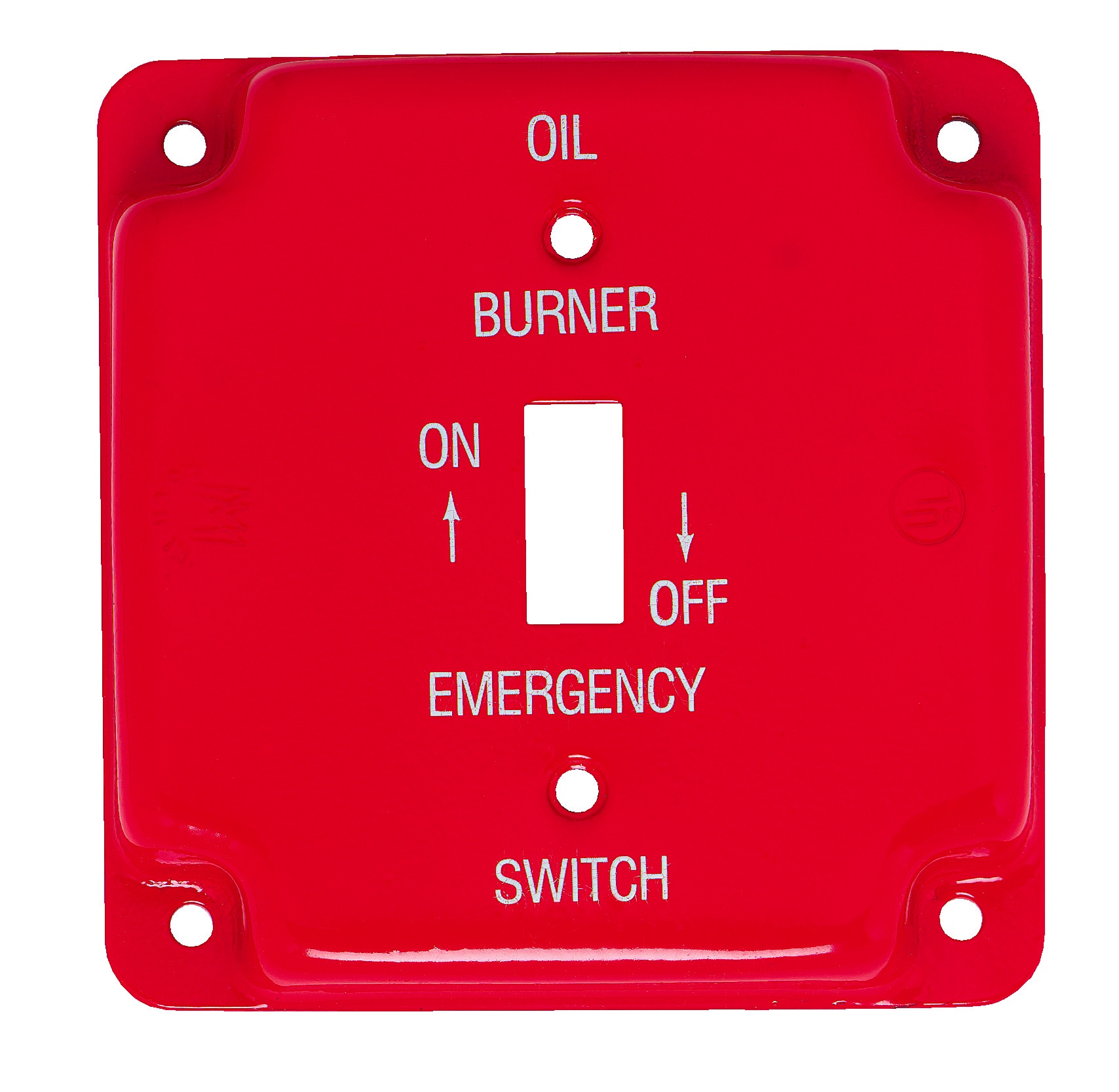 Mulberry 41006 1 -Gang Specialty Size Red Steel Indoor Toggle Wall Plate