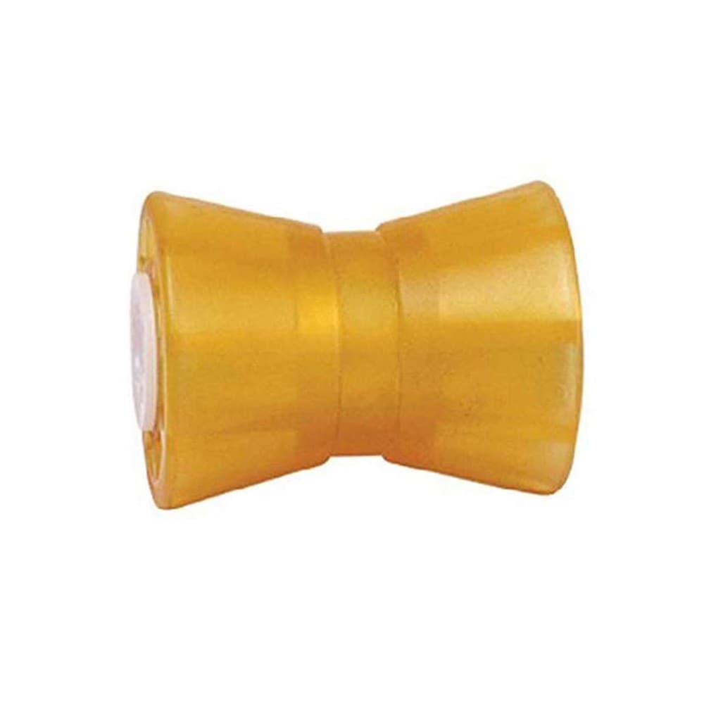 Tie Down Tie Down 5 in PVC center guided keel roller helps guide and center the boat keel during loading while reducing side to side movement. Designed to support boat weight and protect against cross member contact this roller mounts on a 0.625 in shaft.