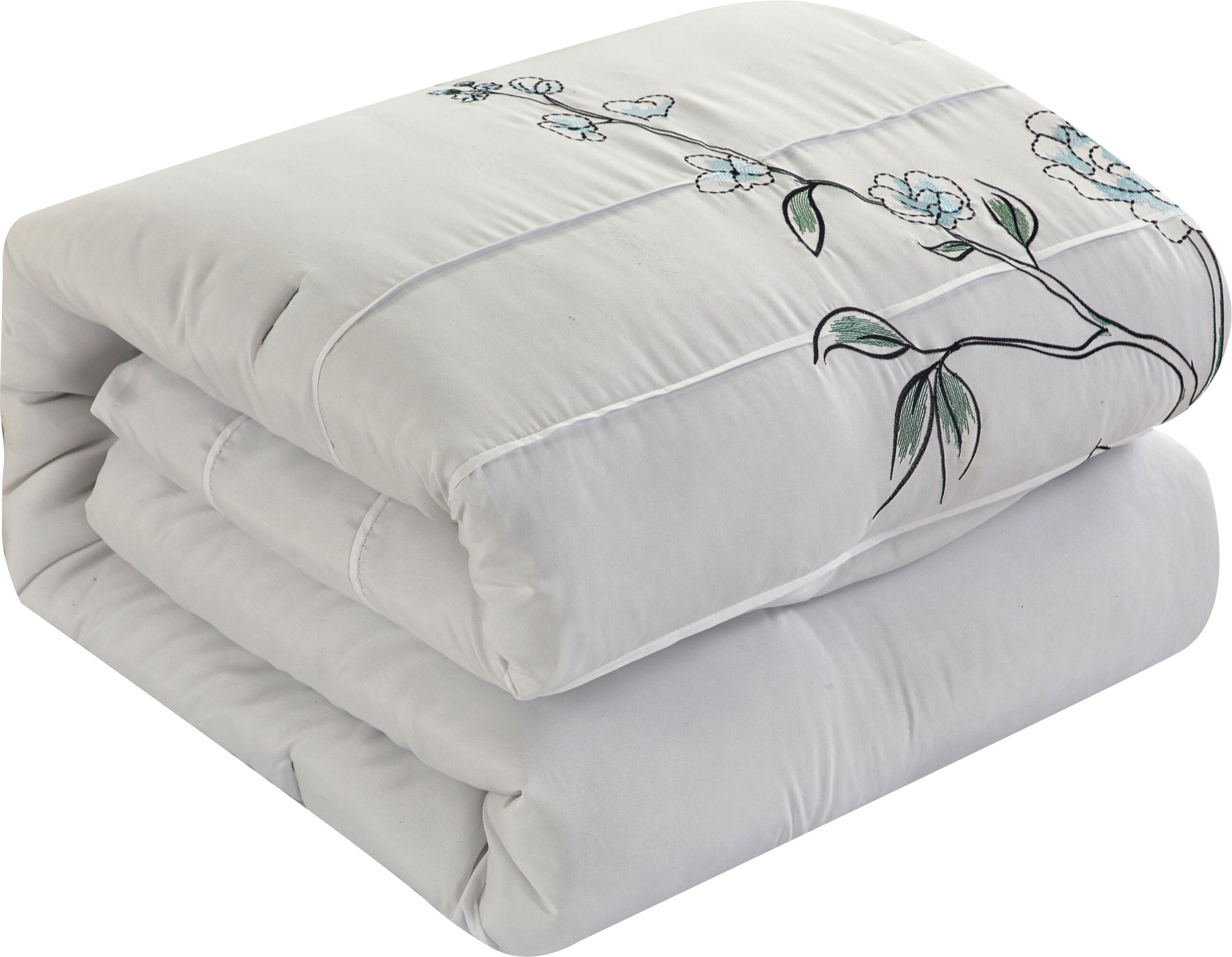 Grand Avenue 7-Piece Green Queen Comforter Set in the Bedding Sets