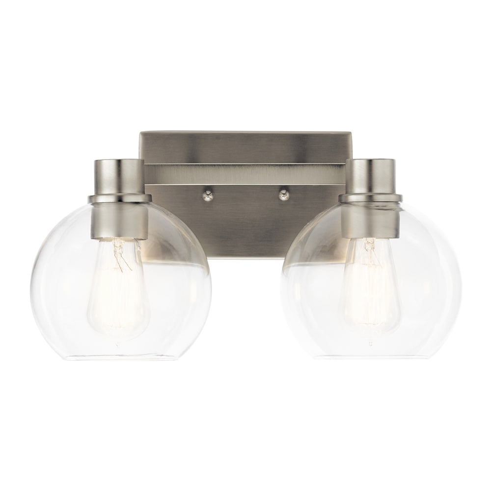 Kichler 45893NI Harmony 15.5-in 2 -Light Brushed Nickel Transitional Vanity light