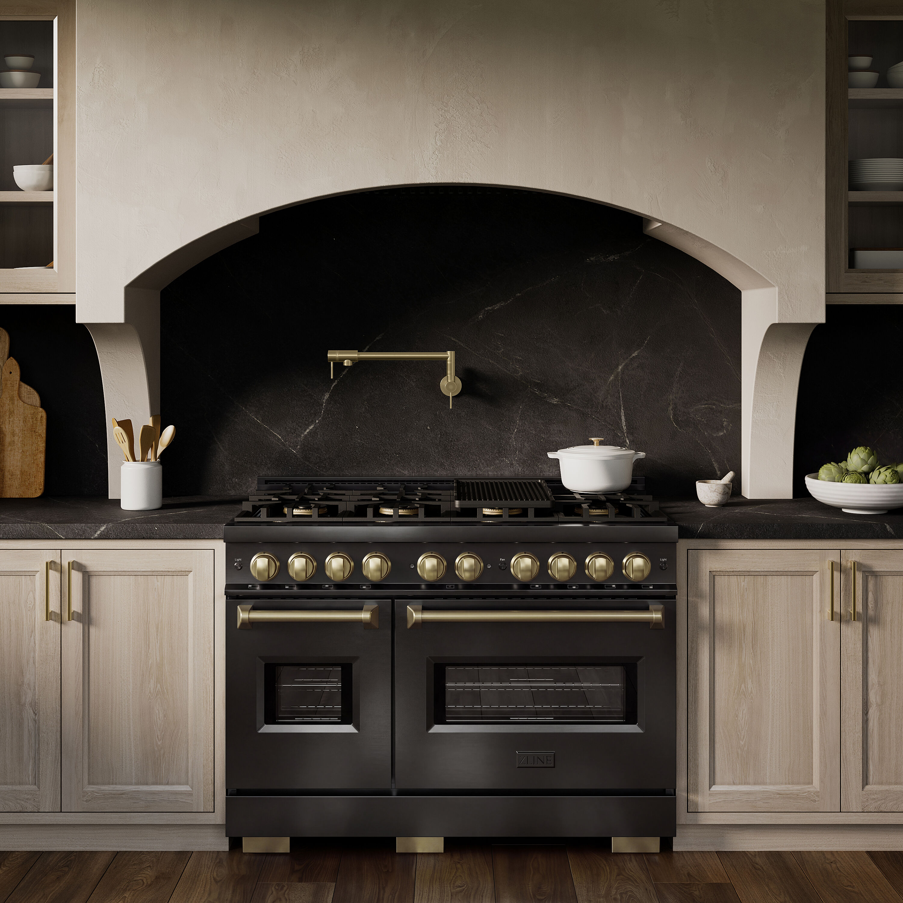 ZLINE KITCHEN & BATH PCGRBZ-48-CB Double-Oven-Gas-Ranges - View #6