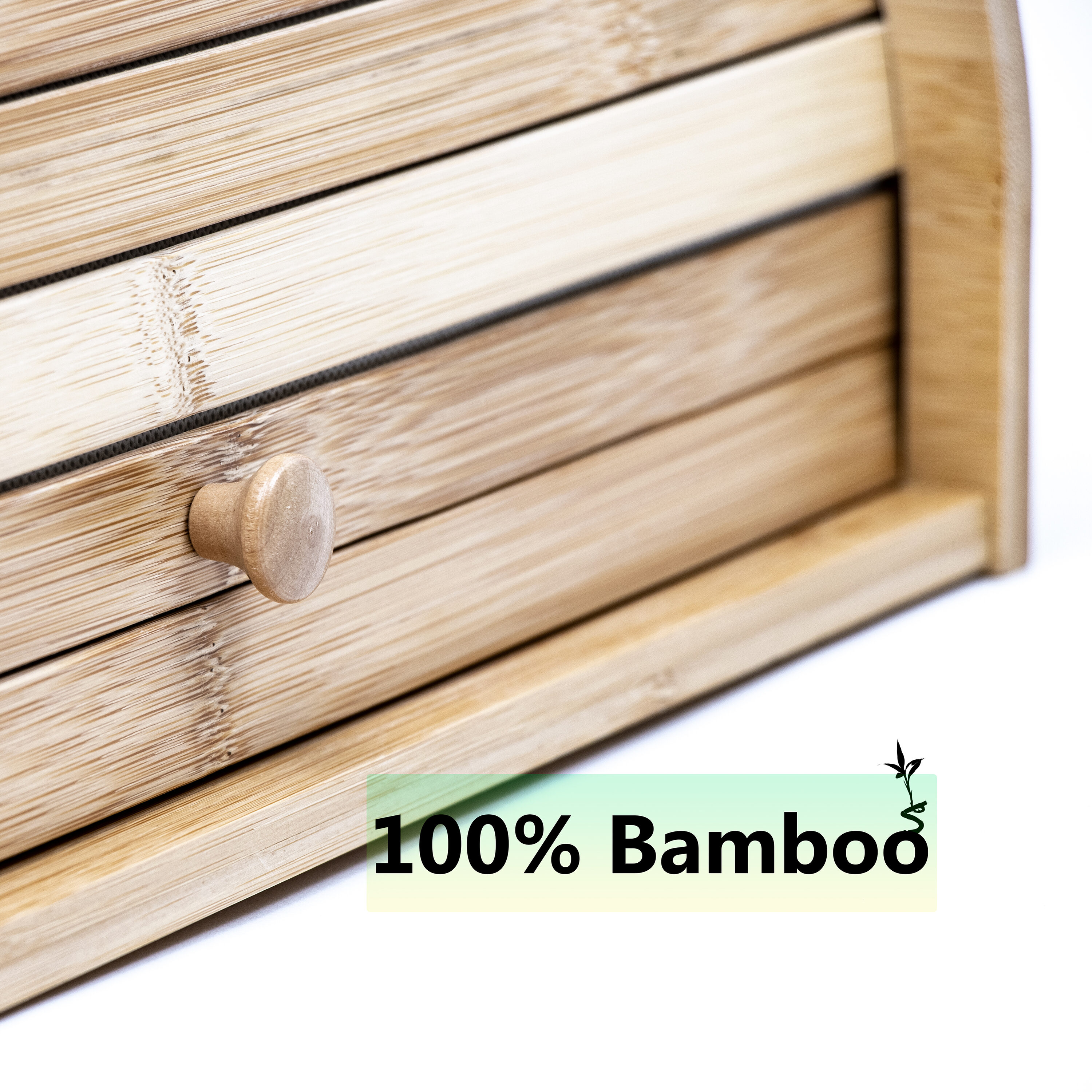 Trademark Innovations BAMBOO-BREADBOX Dining-Kitchen-Storarge - View #6