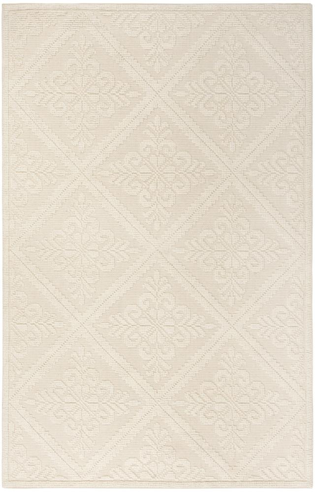 Safavieh VRM306A-5 Vermont Putney 5 x 8 (ft) Wool Ivory Rectangular Indoor Trellis Area rug
