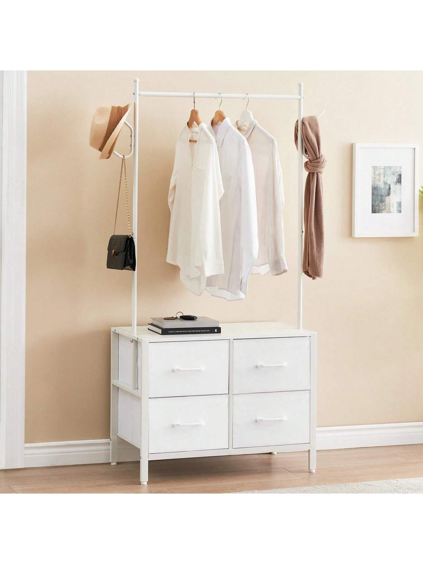 WhizMax Clothing Rack With 4/6 Drawers Freestanding Closet Organizer ...