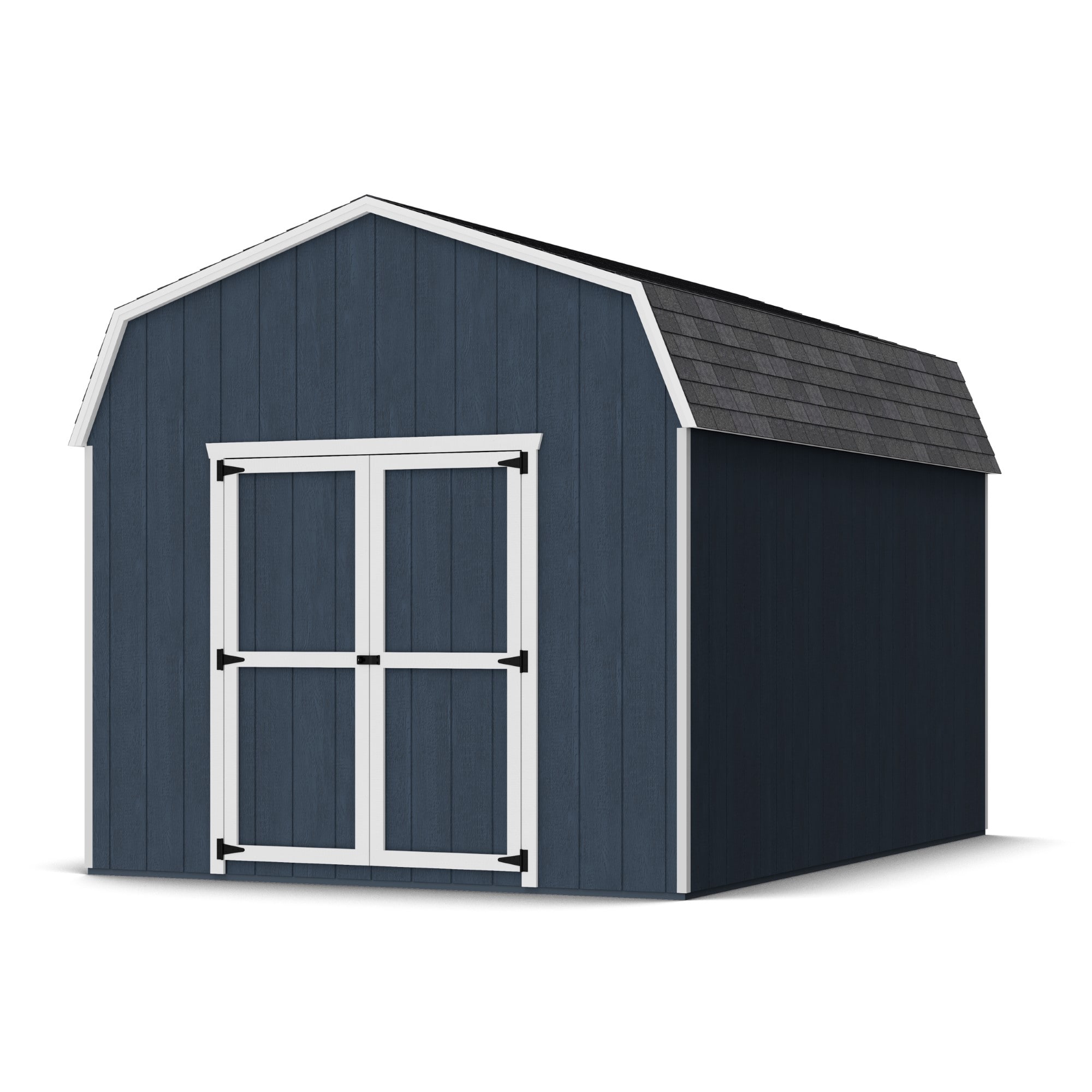 Little Cottage Co 10X14 VGB-6-PC Value Gambrel Barn 10-ft x 14-ft Gambrel Style Wood Outdoor Storage Shed with 2 Doors