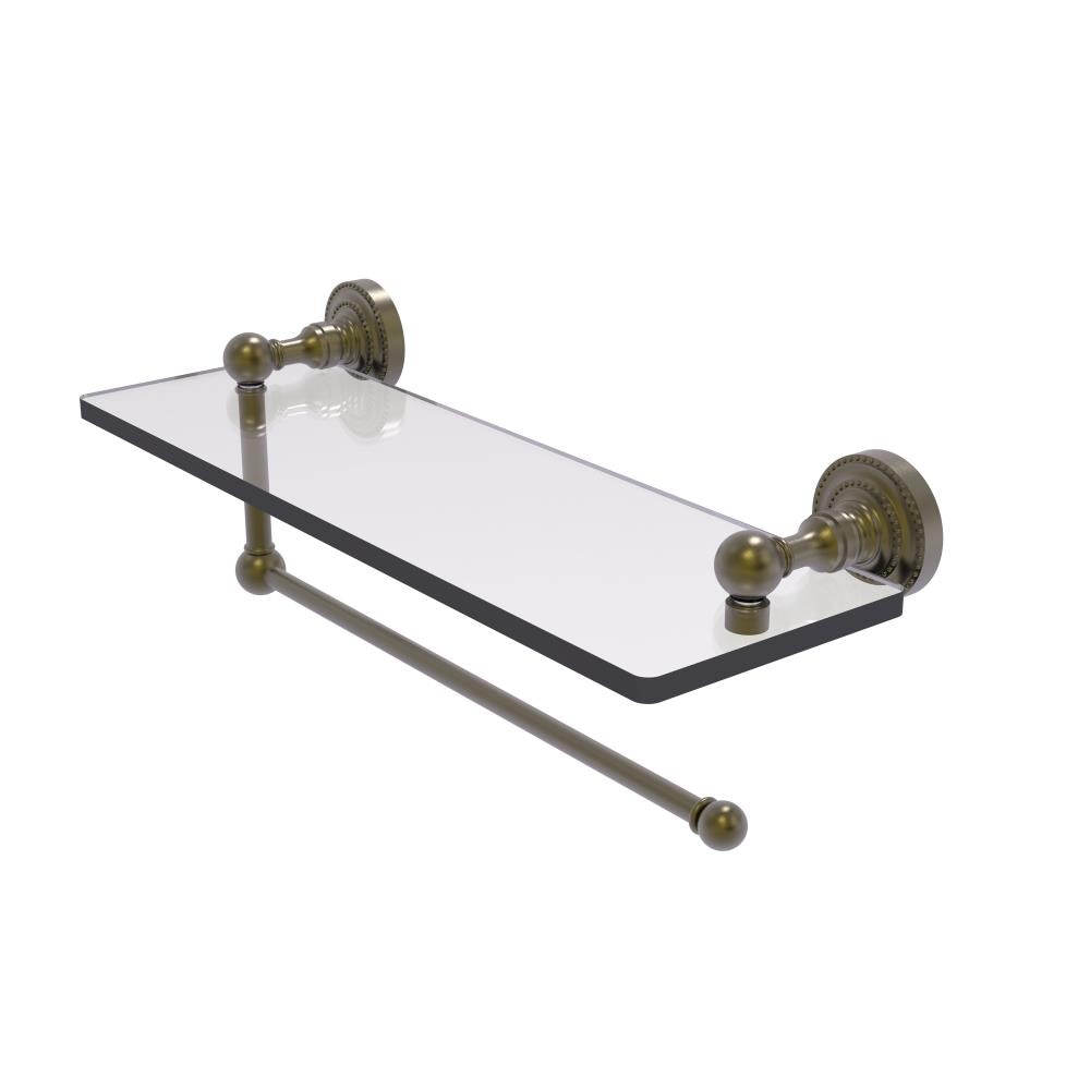 Allied Brass DT-1PT/16-ABR Dottingham Antique Brass Wall mount Bathroom Shelf ( 16-in x 5-in x 5-in )