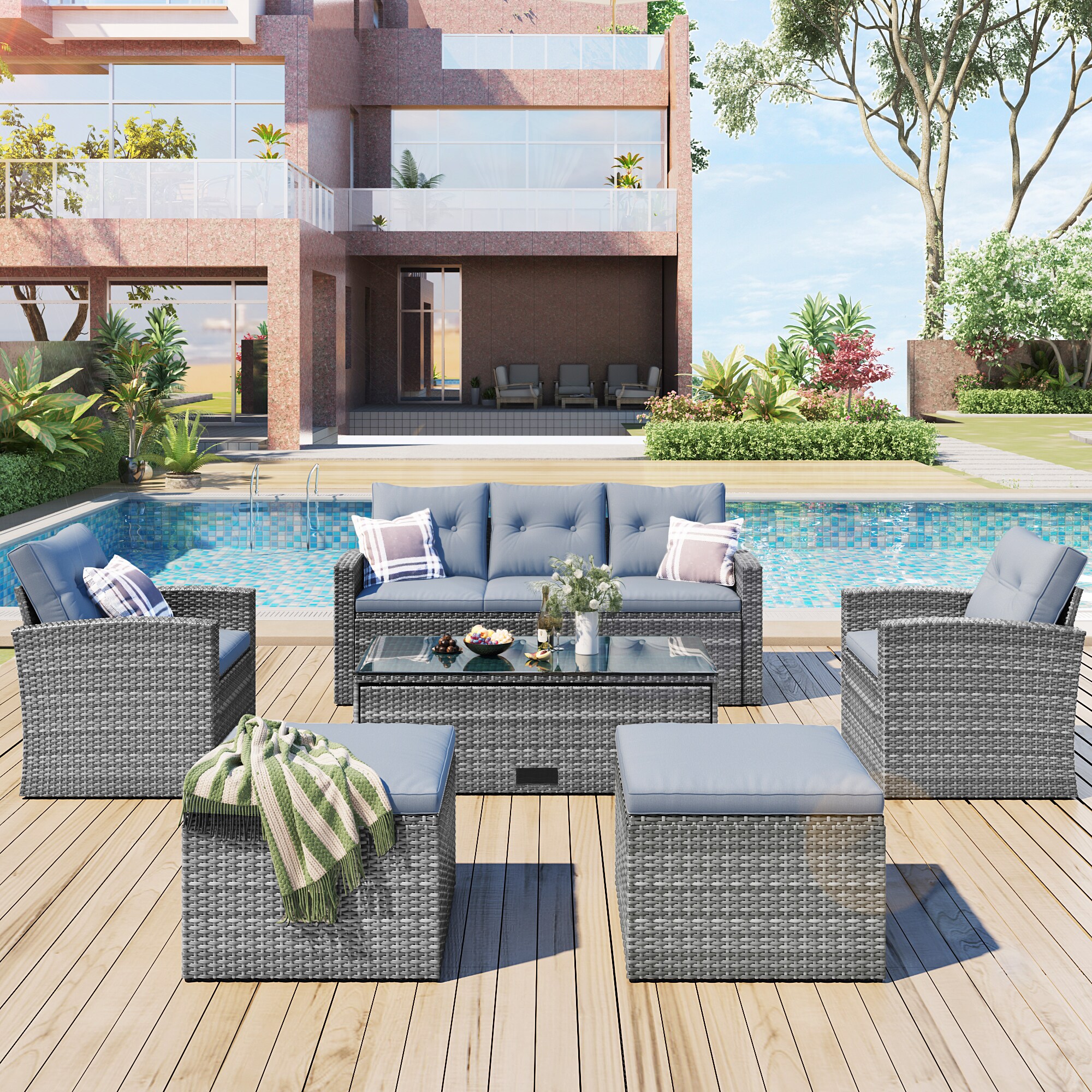 Mondawe MD-U188GY Patio-Conversation-Sets - View #7