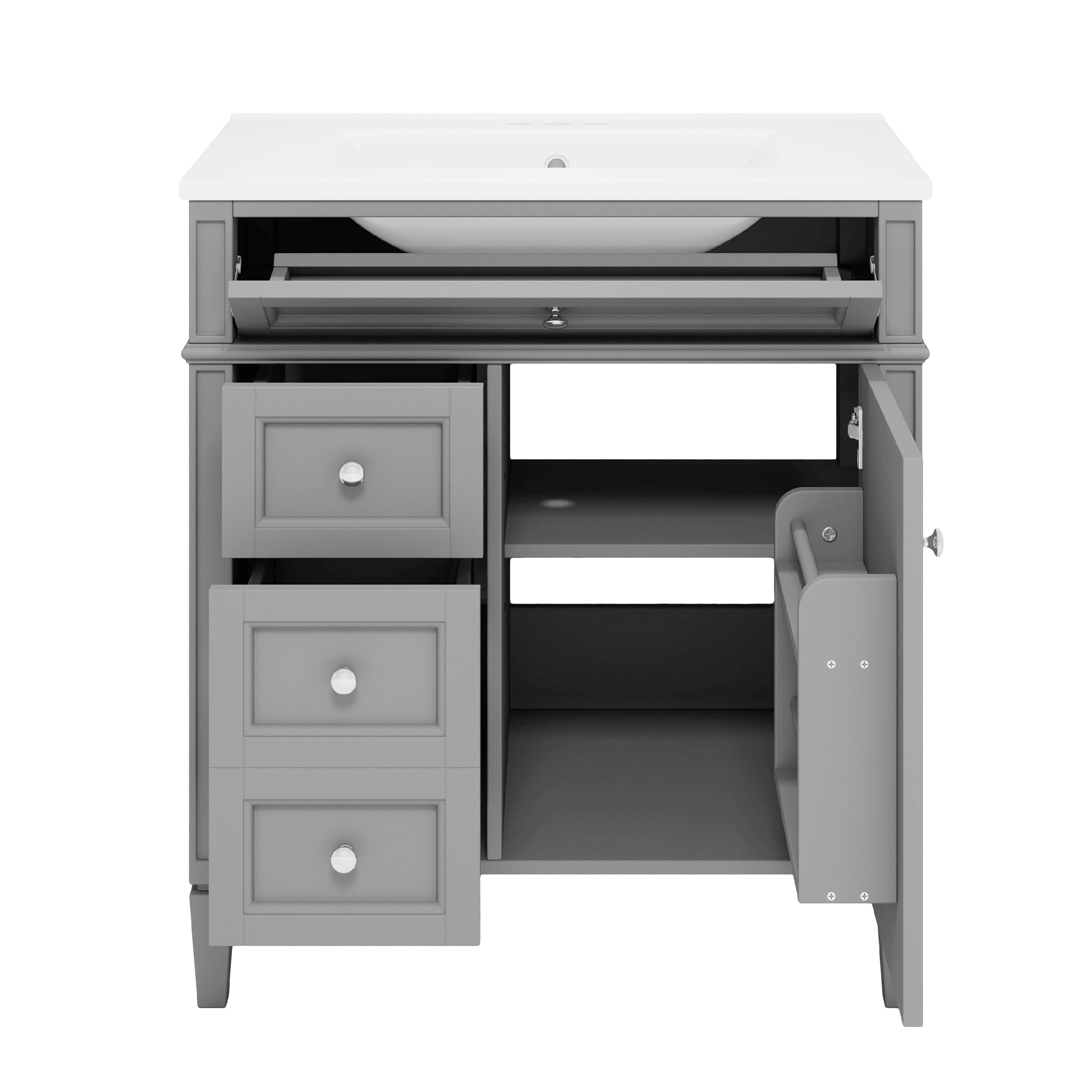 Benzara BM351253 Bath-Vanity-Combo - View #4