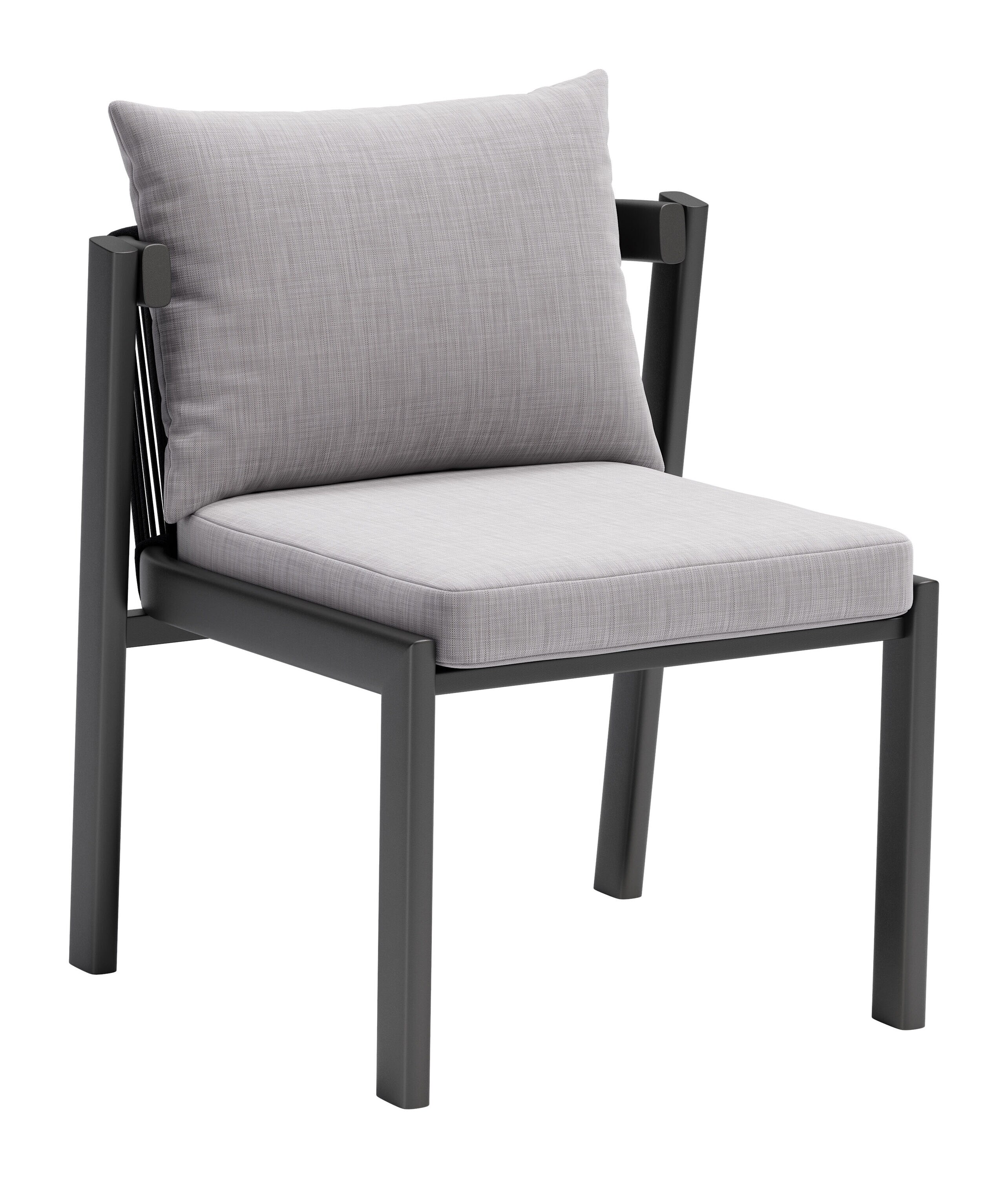 Zuo Modern 704008 Set of 2 Horizon Dining Chair Modern Aluminum