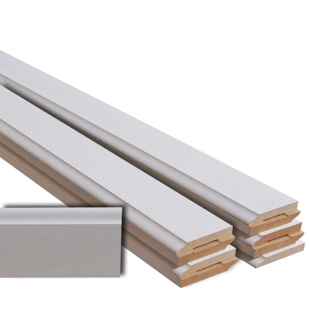  C 66212FBDPM 1/2-in x 3-1/2-in x 12-ft Traditional Primed MDF 662 Baseboard Moulding (10-Pack)