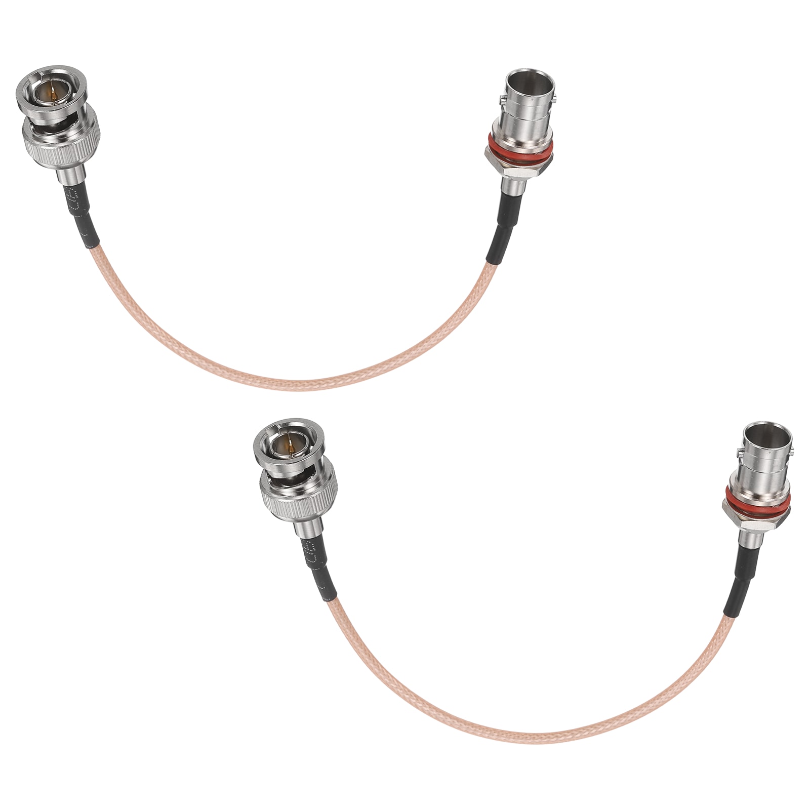 Unique Bargains 0.49FT 3G-SDI Cable BNC Male to Female HD-SDI Cable 75 Ohm RG179 Coaxial Video Jumper Video Camera Wire for Camera Surveillance CCTV Monitor Broadcast System Orange 2pcs