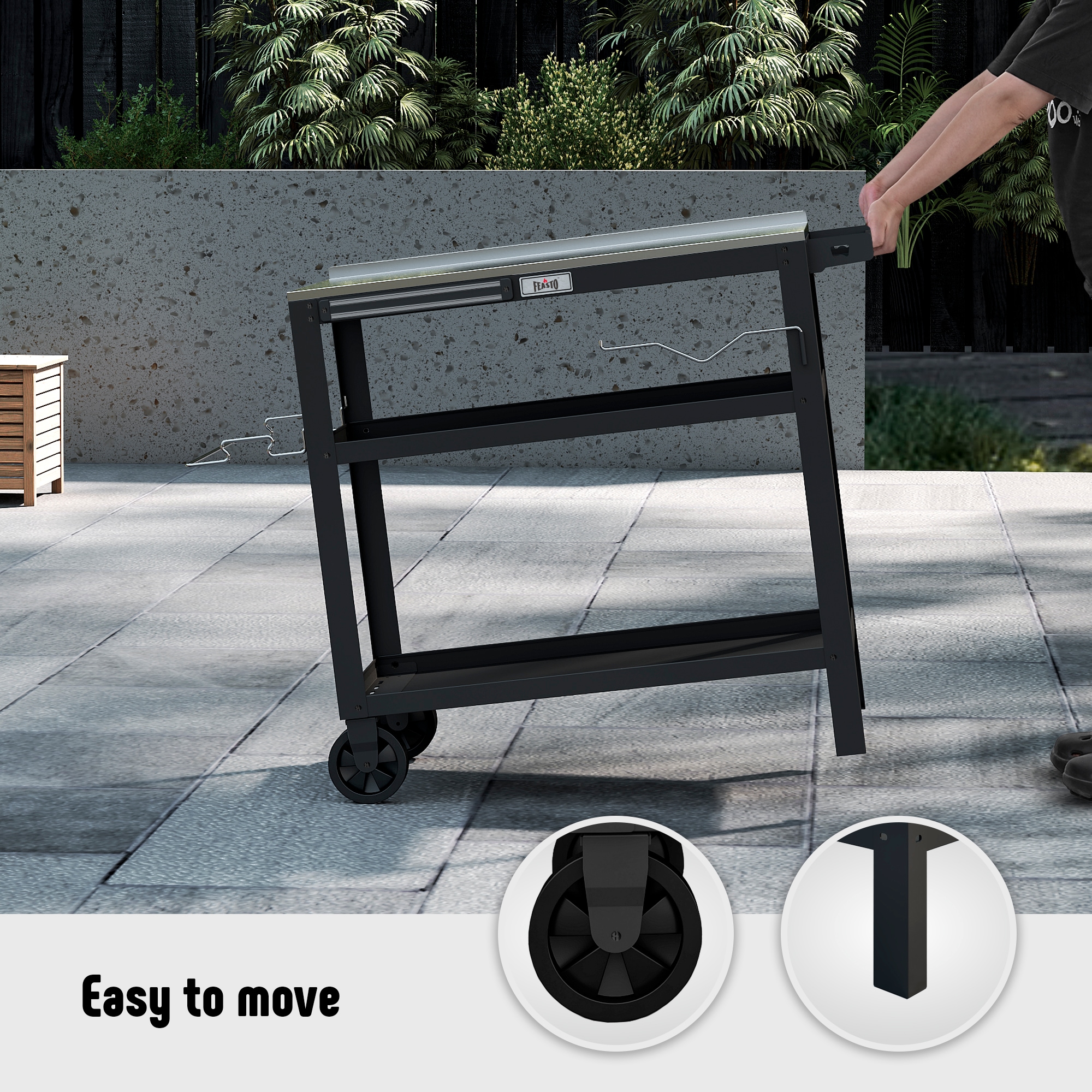 Feasto B2BST3201B Grill-Carts-Grill-Stands - View #6