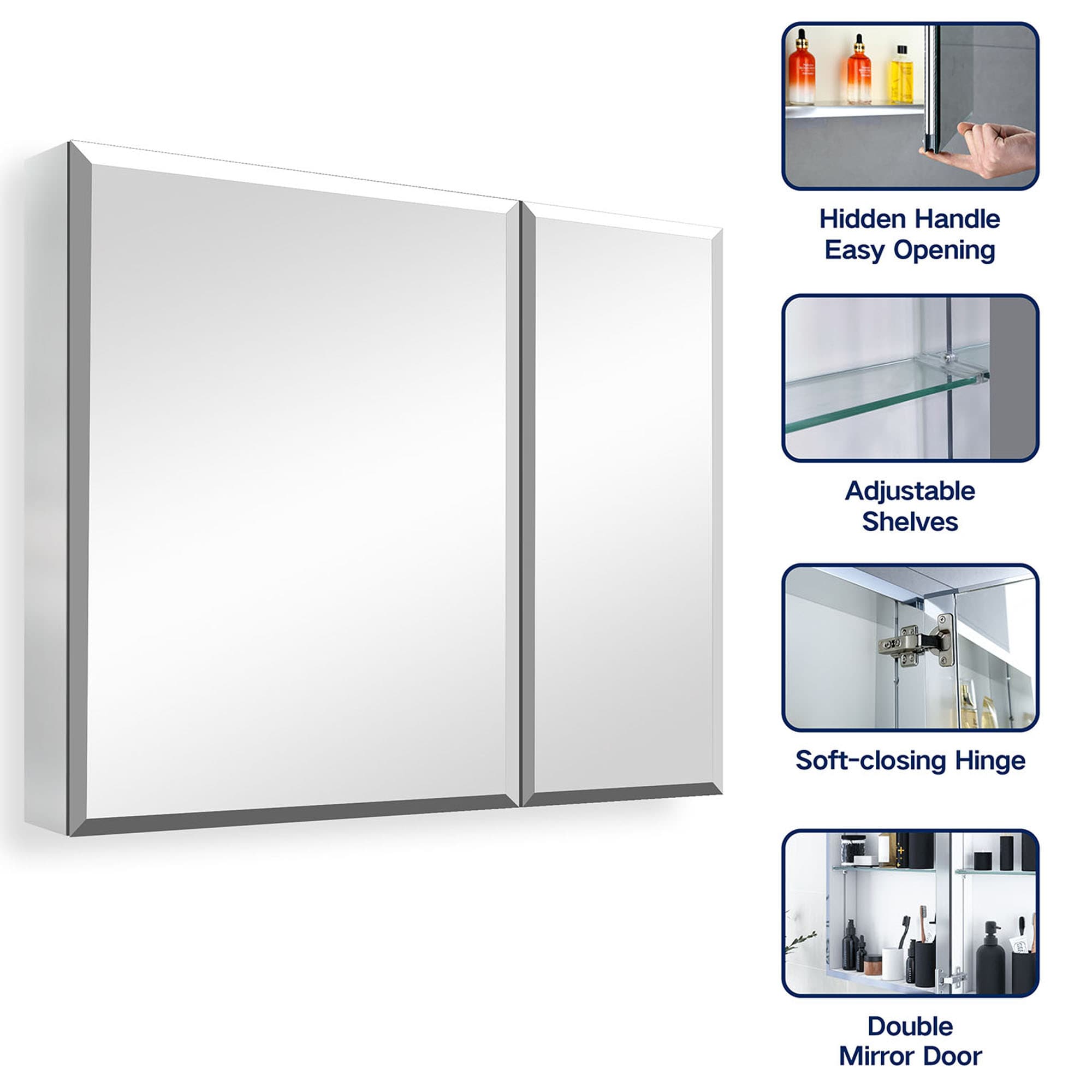 WELLFOR GIJ-MED04-3026SL Bathroom-Medicine-Cabinets - View #8