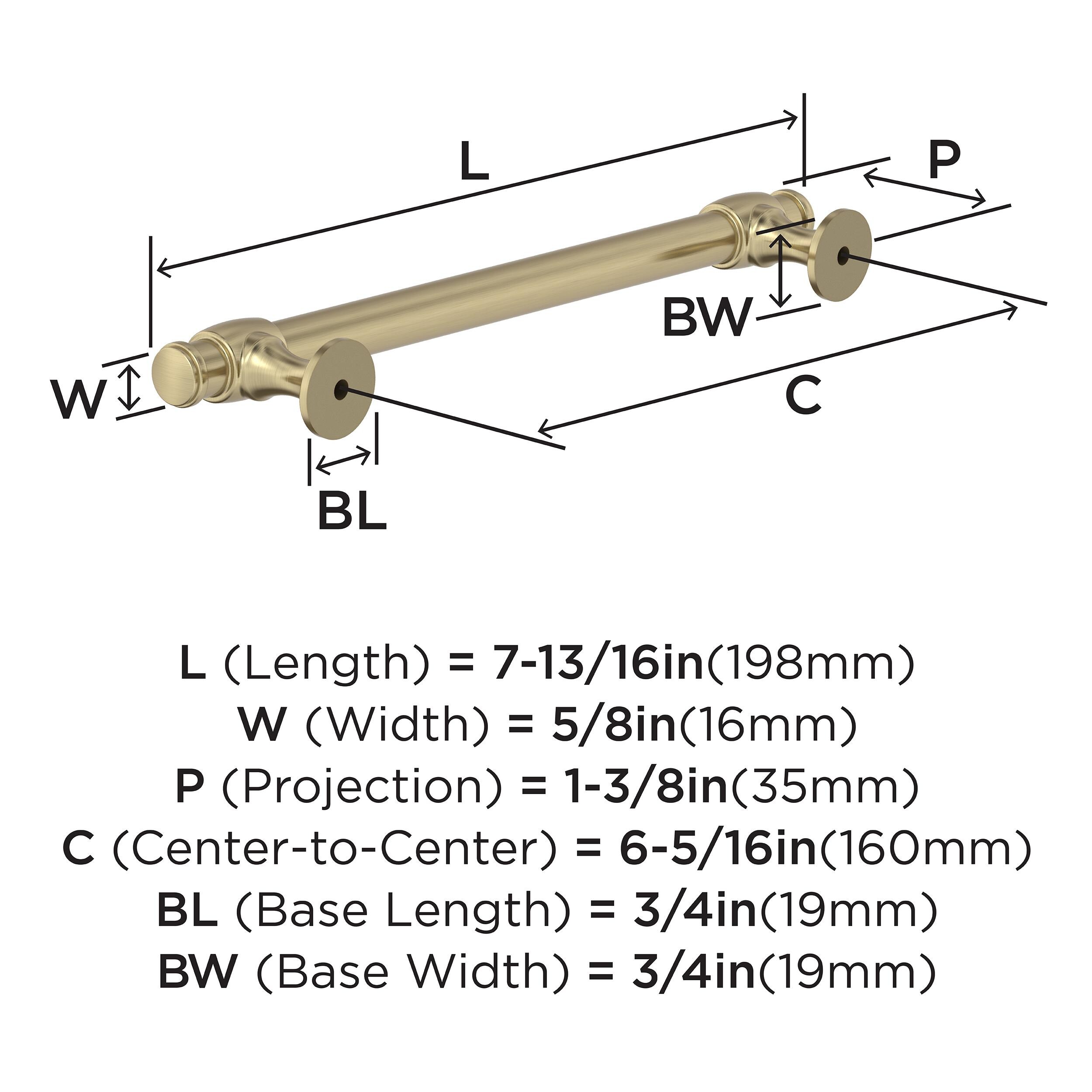 Amerock BP36771BBZ Cabinet-Pulls - View #5