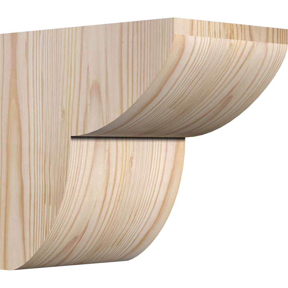 Douglas Fir Smooth 8" x 8" x 5.5" Rustic Corbel