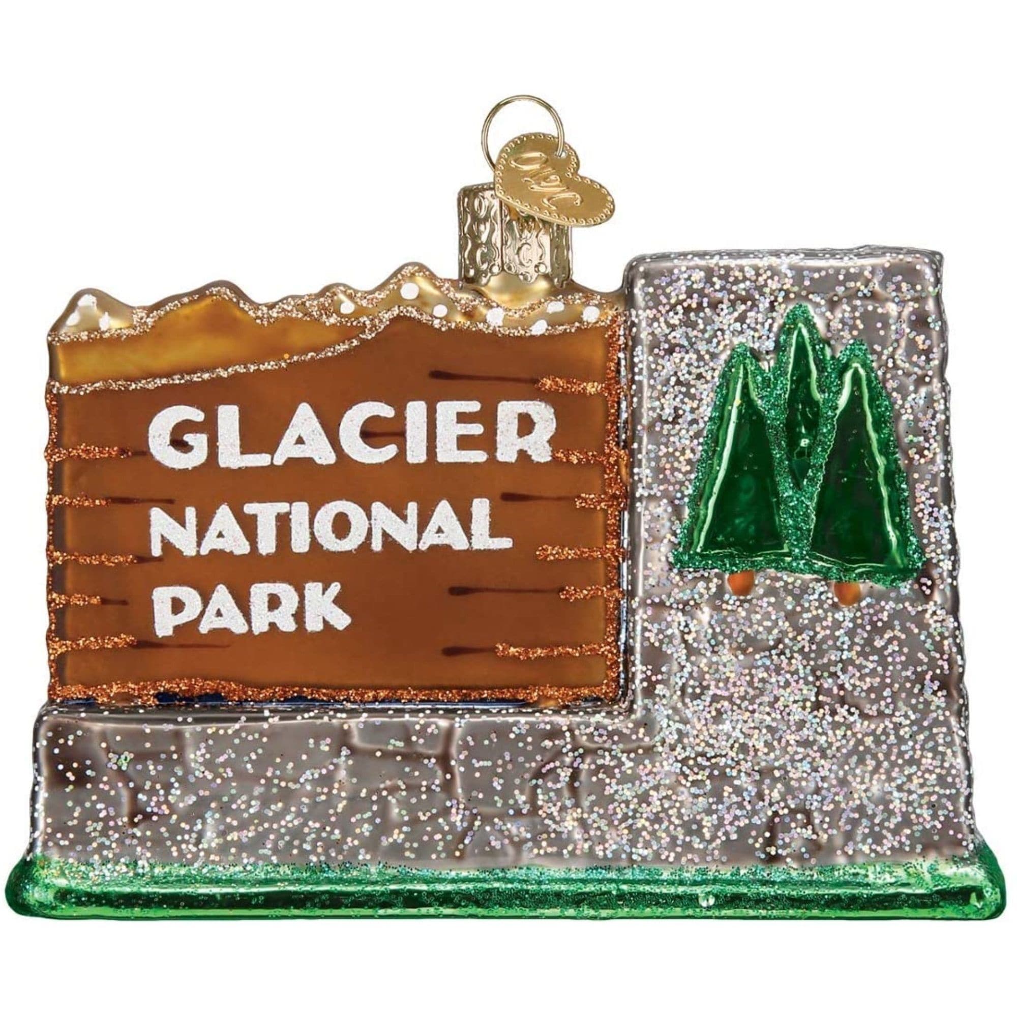 Old World Christmas 729343361745 Blown Glass Ornament for Christmas Tree - Glacier National Park