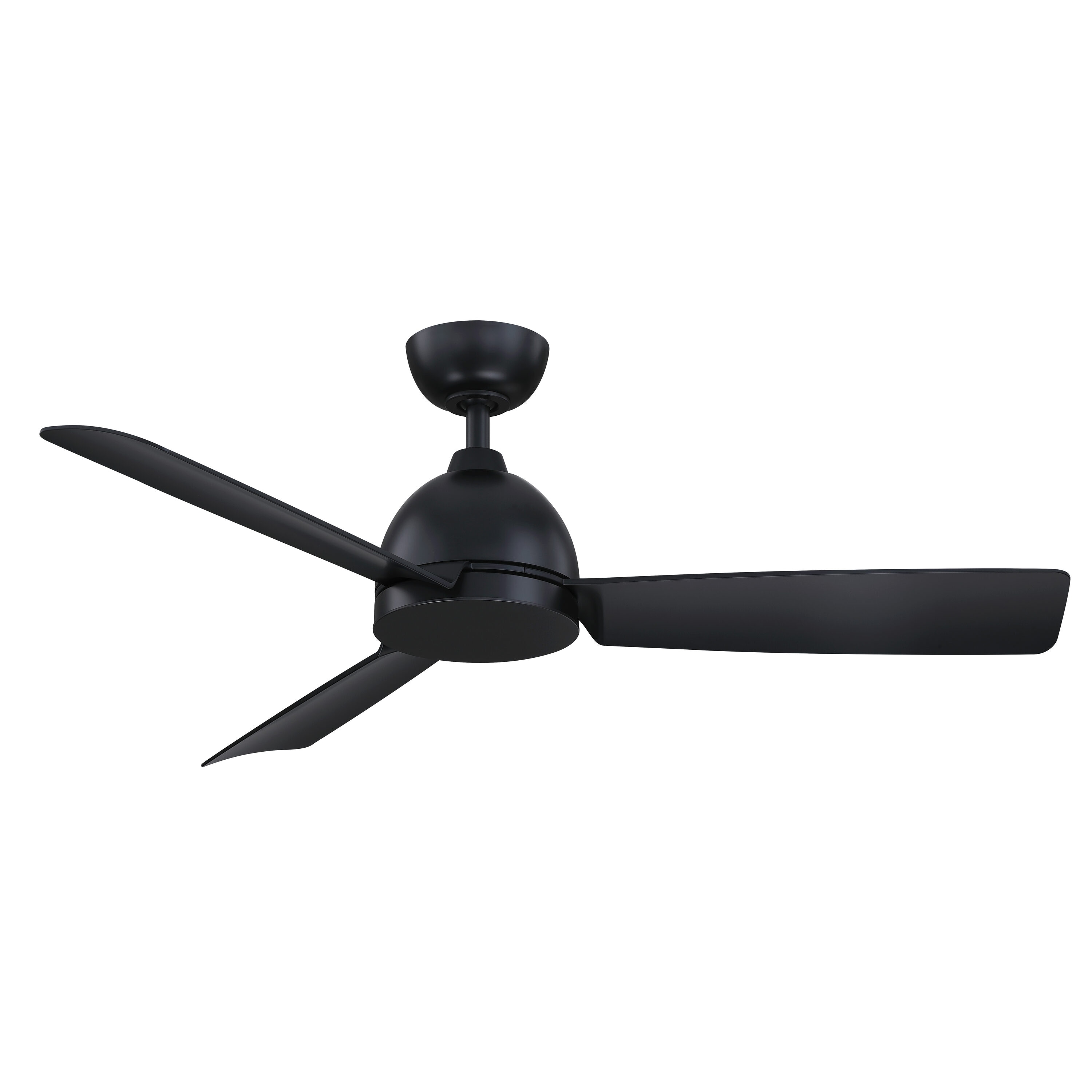 Fanimation Starboard 52-in Black Uncovered Outdoor Propeller Ceiling Fan Without Light and Wall Control Included