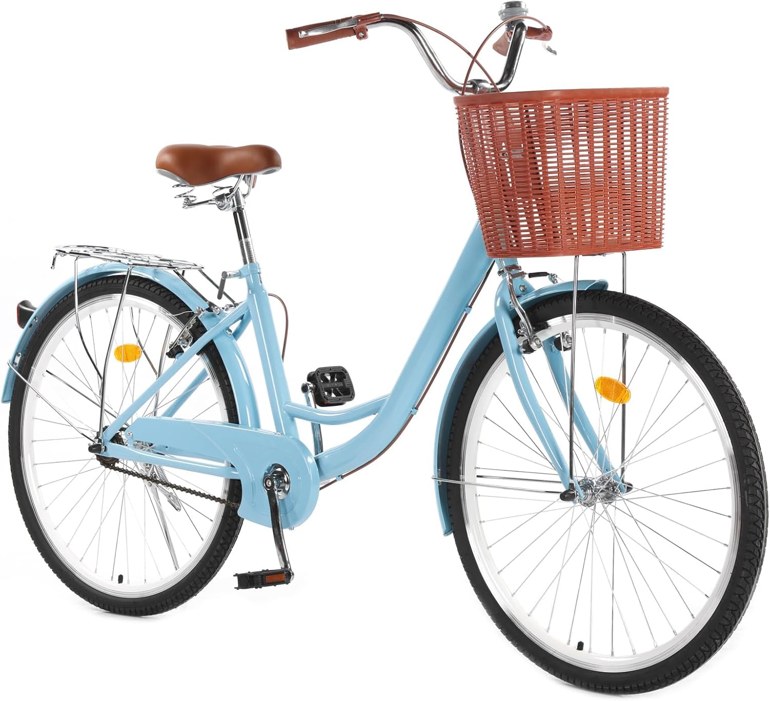 Garvee - 24in Cruiser Bike Commuter Bike Beach Cruiser with Ergonomic Upright Design Comfort Comm...