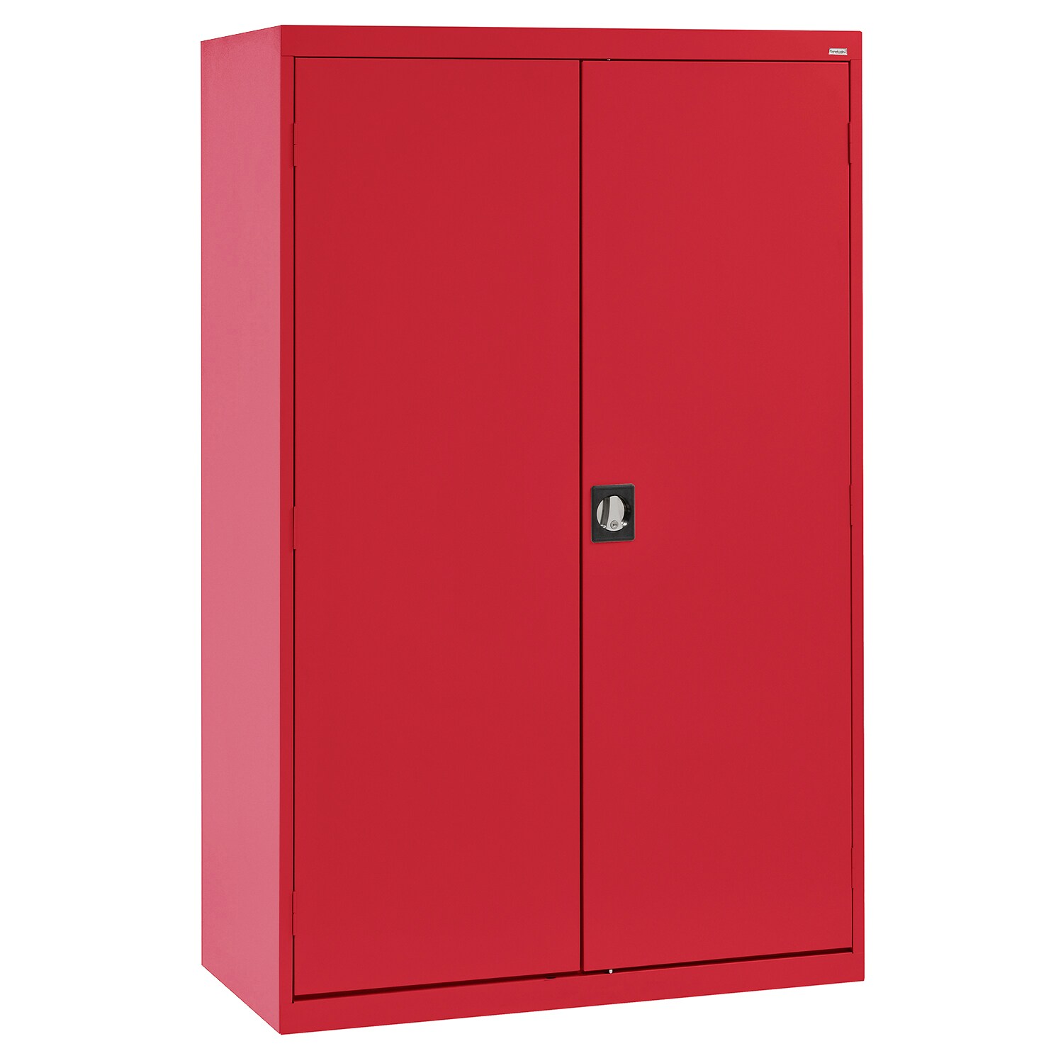 Steel Freestanding Garage Cabinet in Red (46-in W x 72-in H x 24-in D) | - Sandusky EACR462472-01