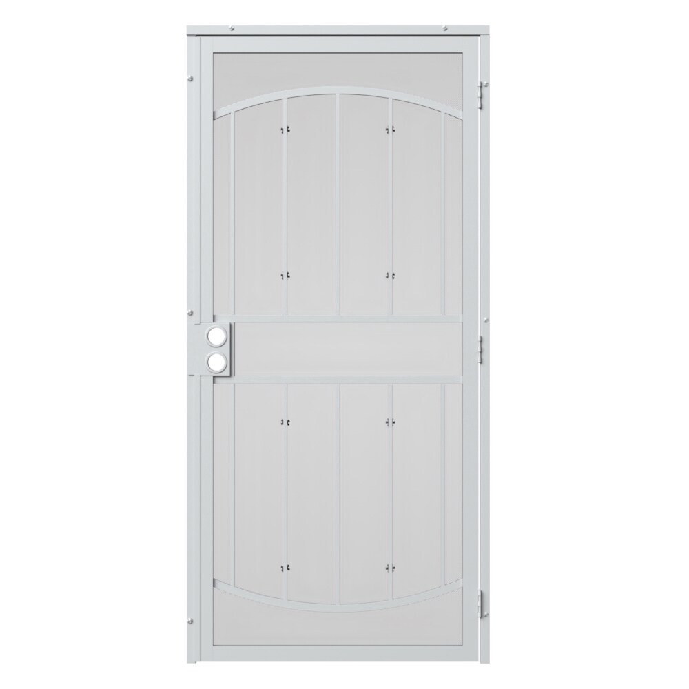 Gatehouse Gibraltar 36-in X 96-in White Steel Surface Mount Security ...