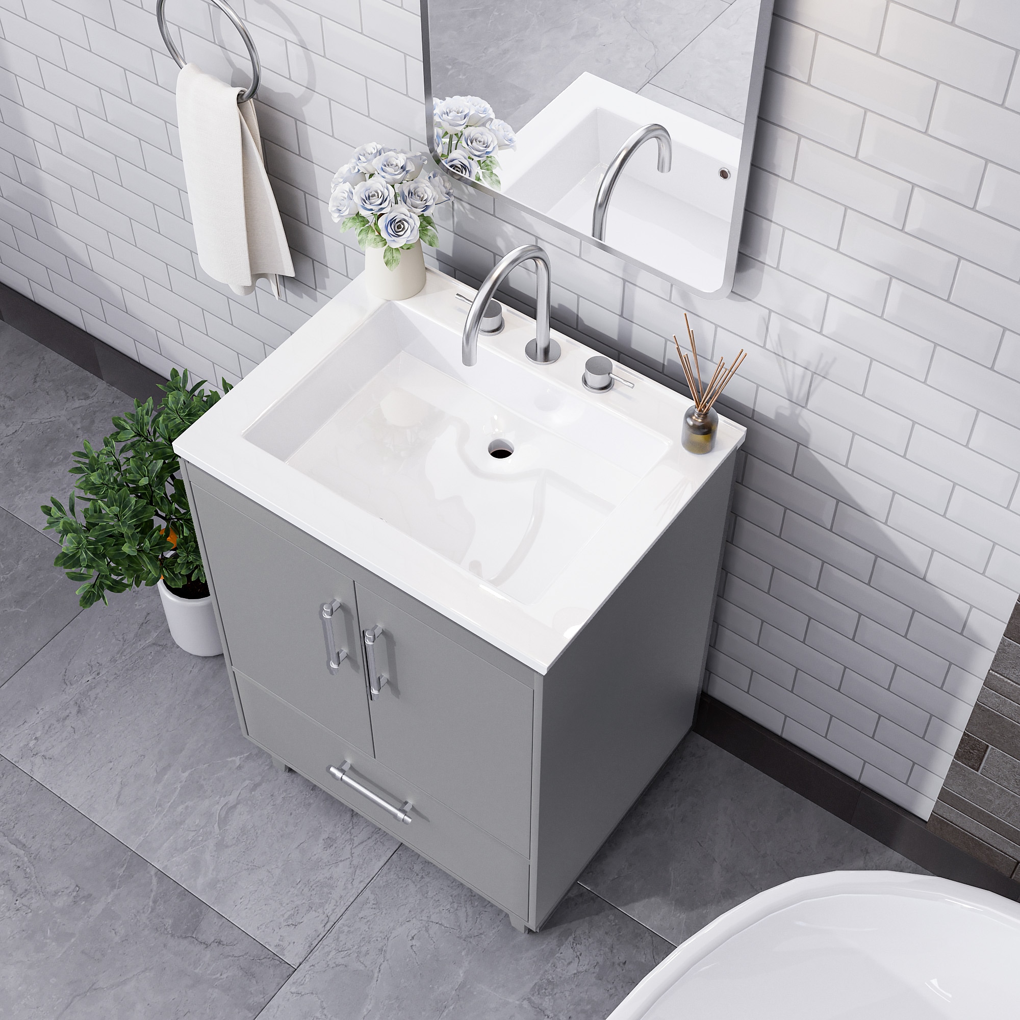 JEAREY HDBY-LG Bath-Vanity-Combo - View #3