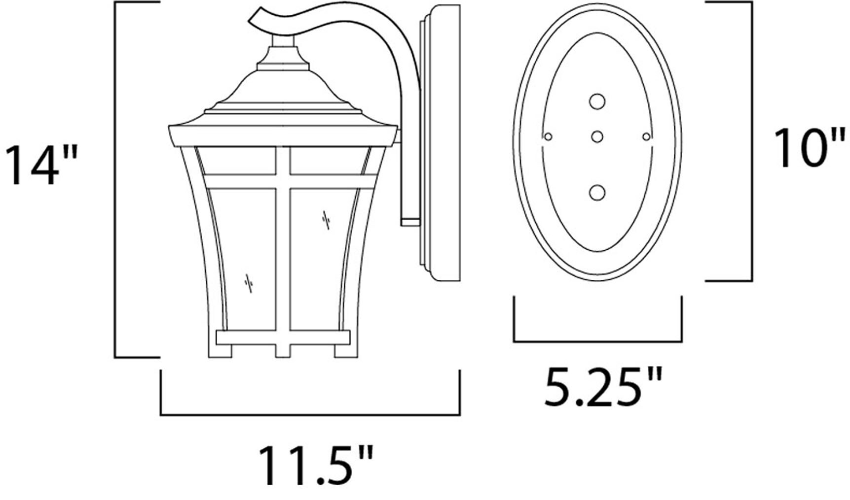 Maxim Lighting 65164GFCO Outdoor-Wall-Lighting - View #2