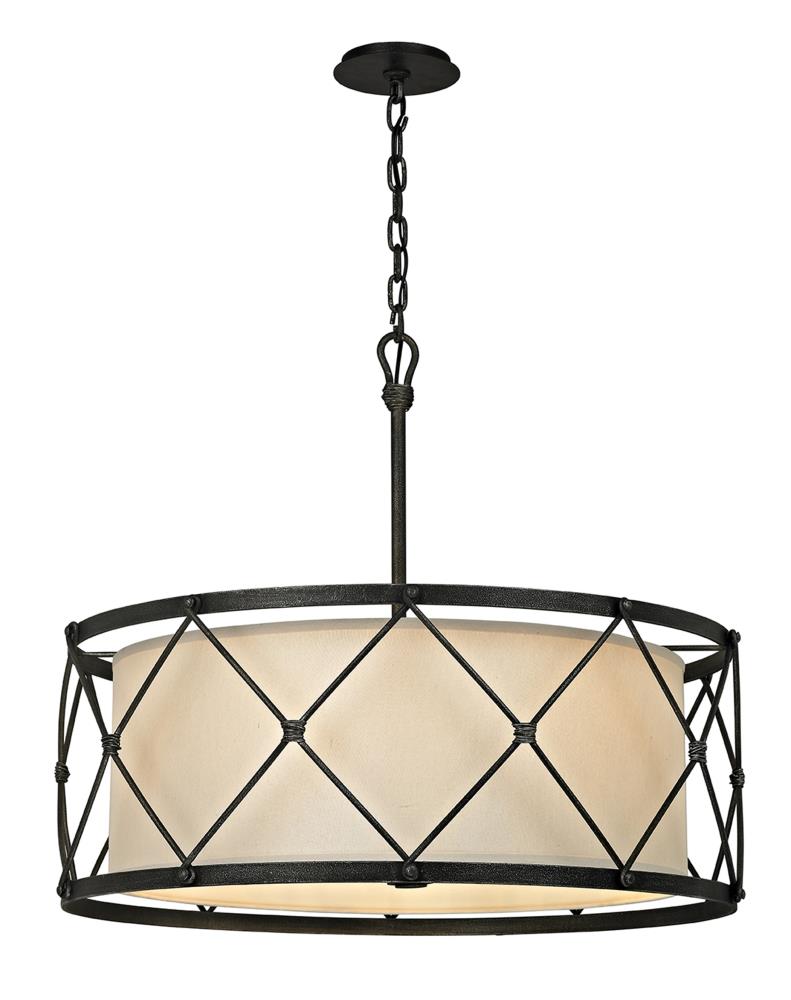 Troy Lighting Palisade Aged Pewter Rustic Geometric Large (Larger Than ...