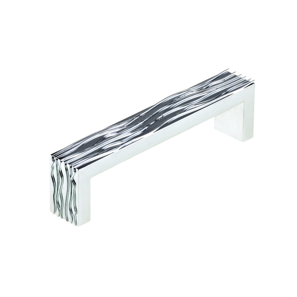 Richelieu BP8717128140 5-1/16-in , 128mm Center to Center Chrome Rectangular Handle