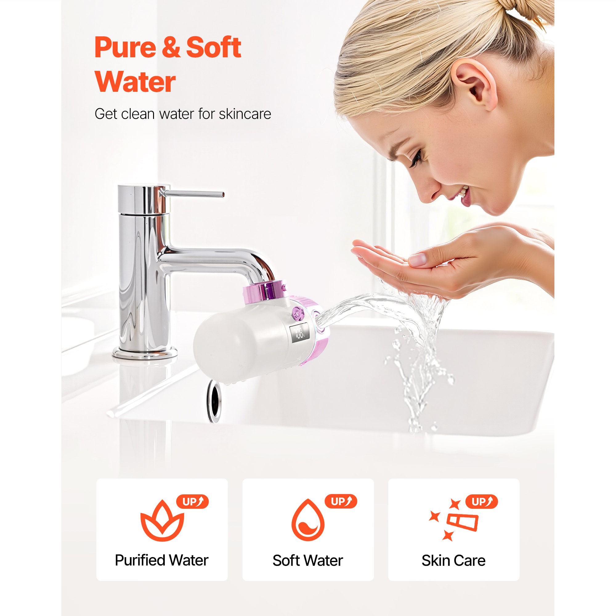 VEVOR SCMRHFXLSLTL07642V0 Faucet-Mount-Filters - View #2