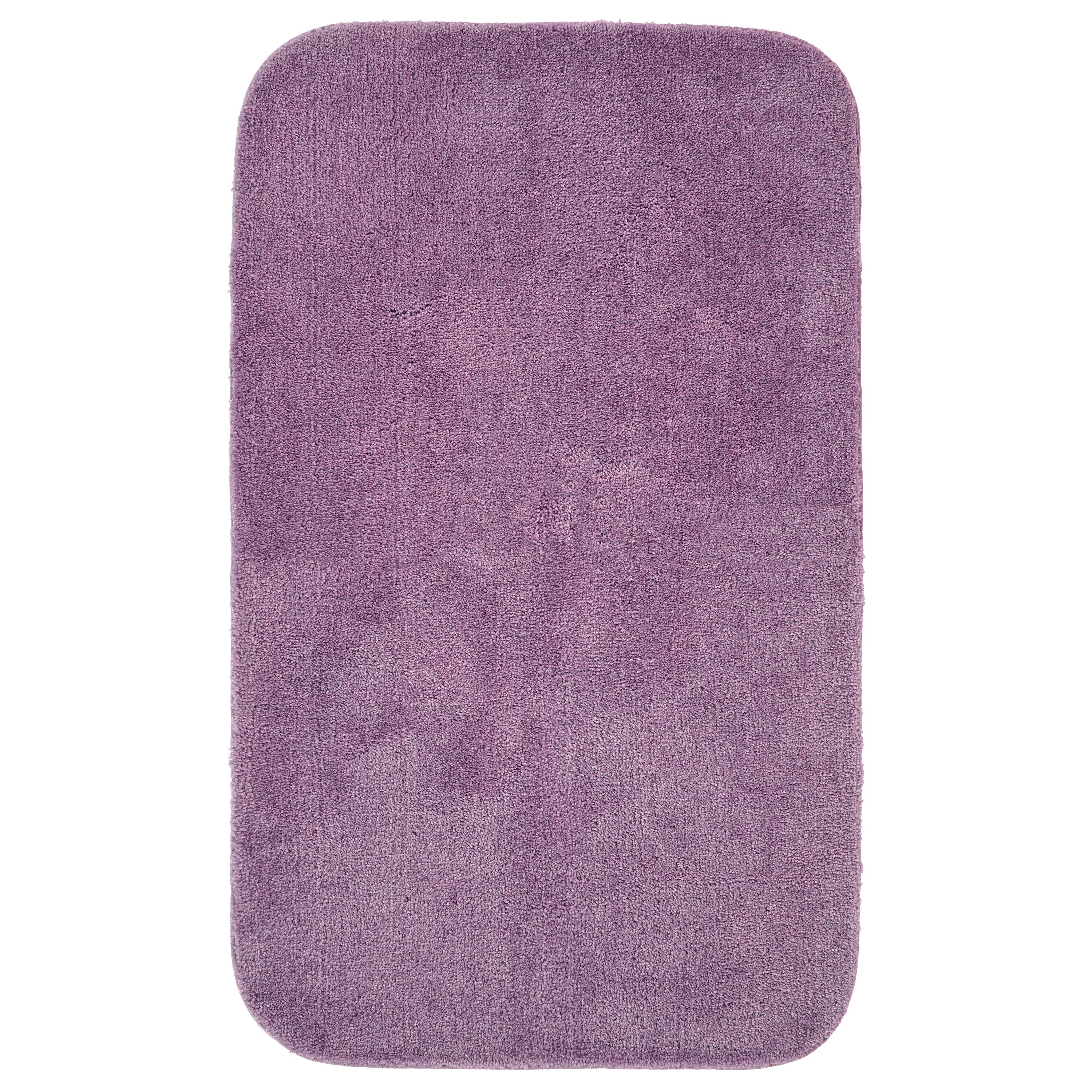 Garland Rug BA010W030050I9 Traditional 30-in x 50-in Purple Nylon Bath rug