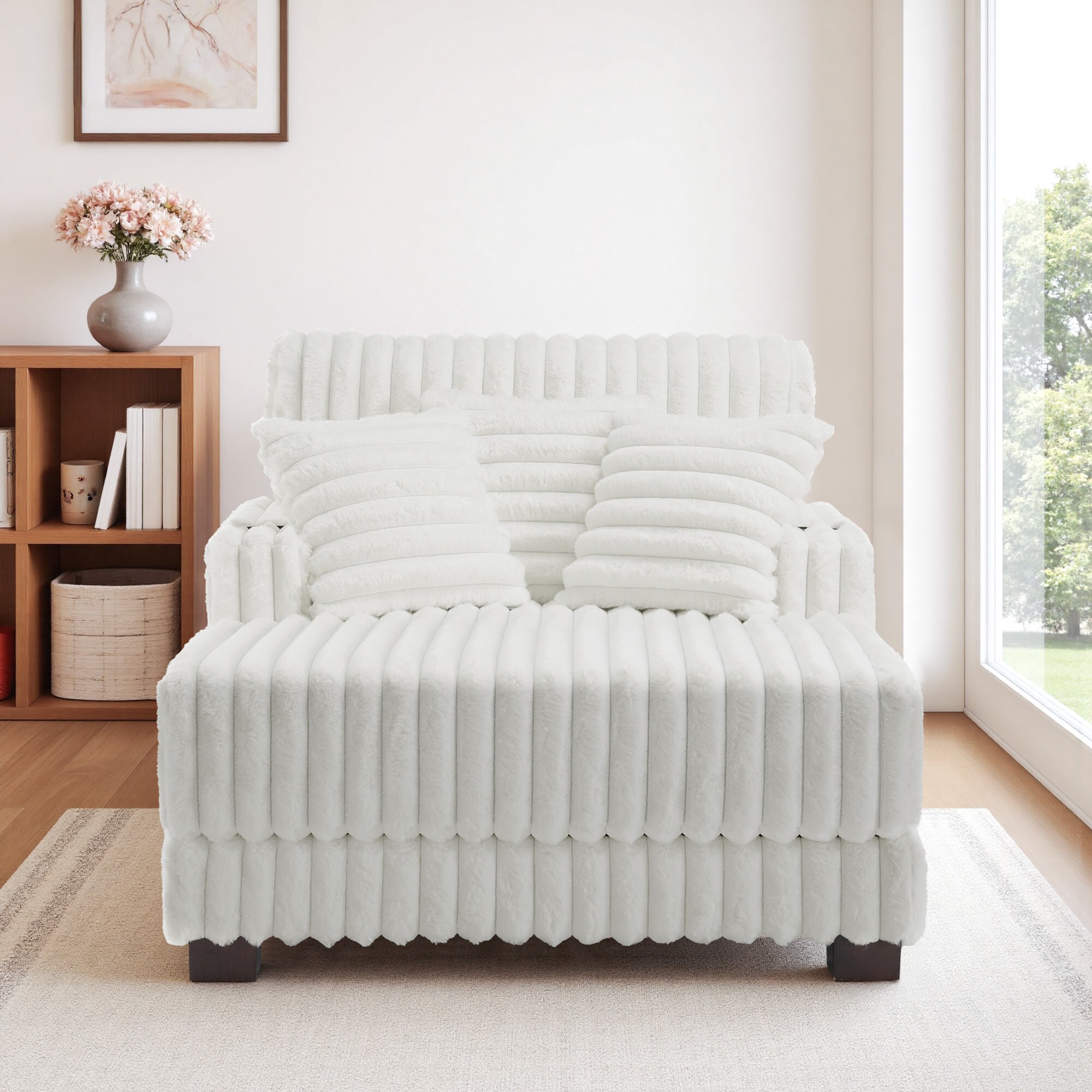 Dreamsidea LS-CH65-RH-BEI Chaises-Settees - View #2
