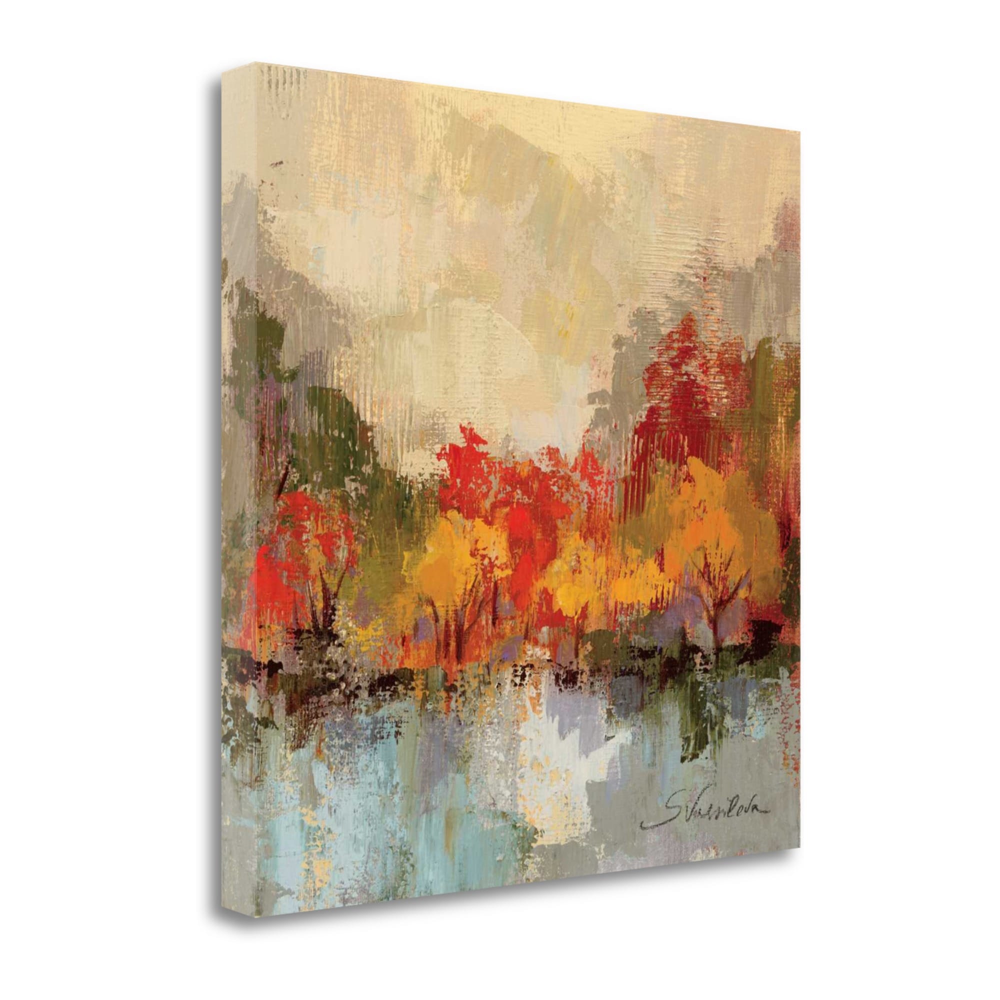 Tangletown Fine Art Fall Riverside Ii Silvia Vassileva 18-in H x